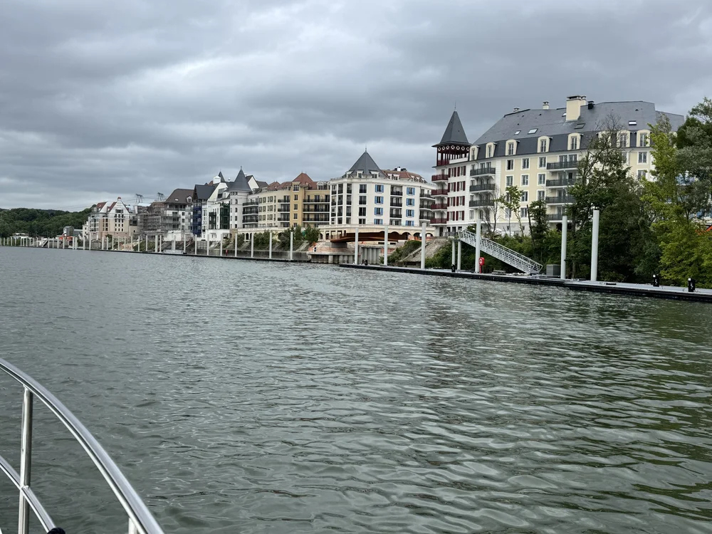   An upscale newer community along the river.  