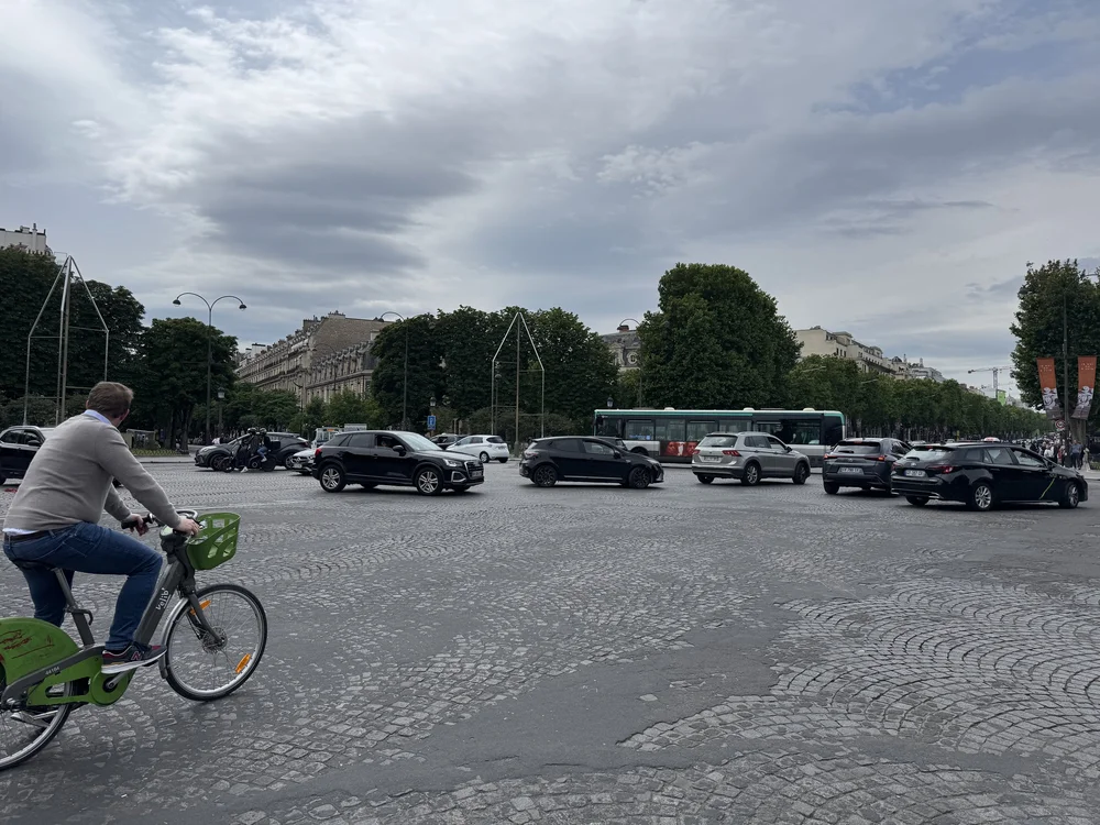   Six roads meet at this intersection - no roundabout, no signage….you wouldn’t catch me on a bicycle here!  