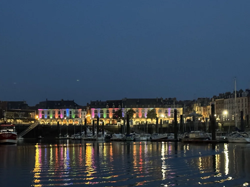   Leaving Dieppe before dawn.  