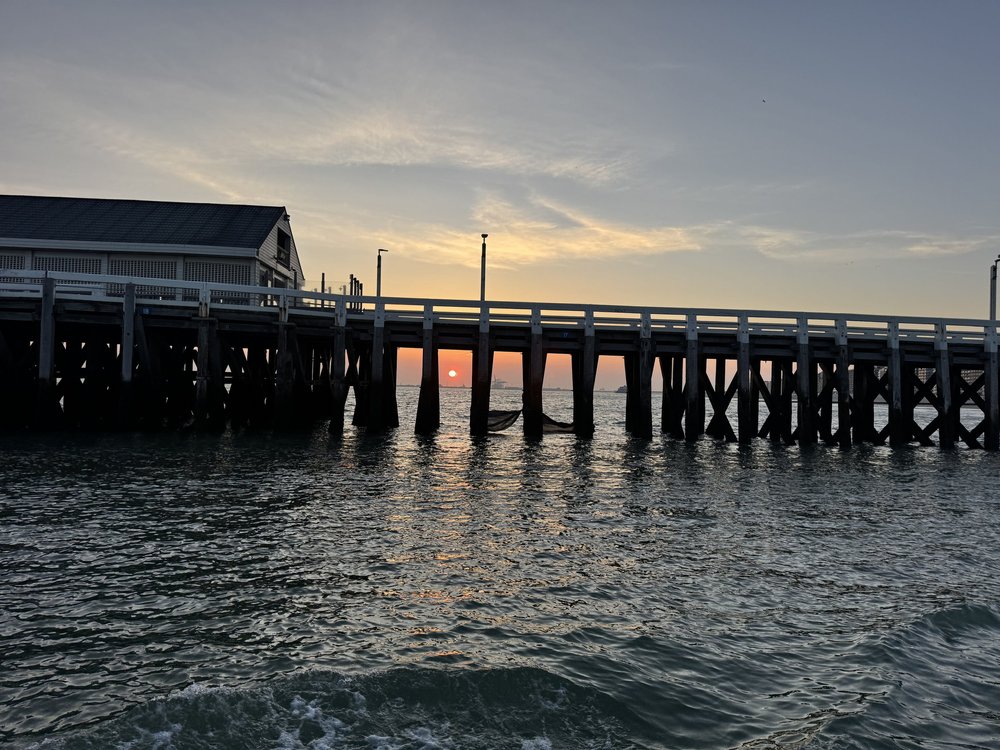   Leaving Belgium at dawn.  