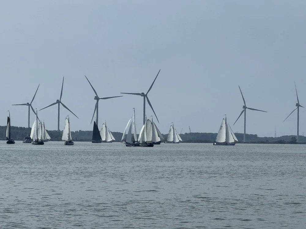   Out into the Markermeer.  