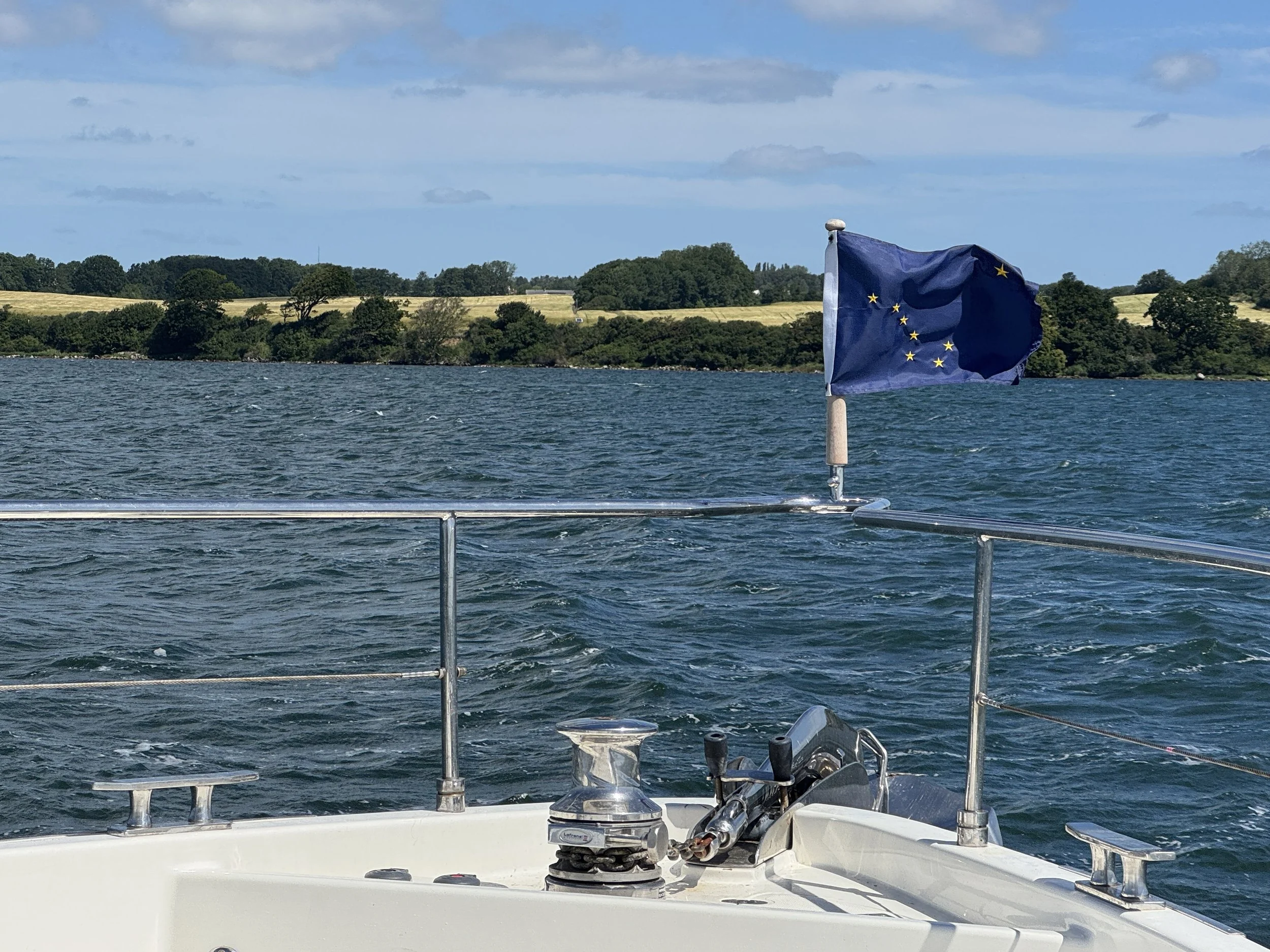   …turned into lively sailing conditions.  