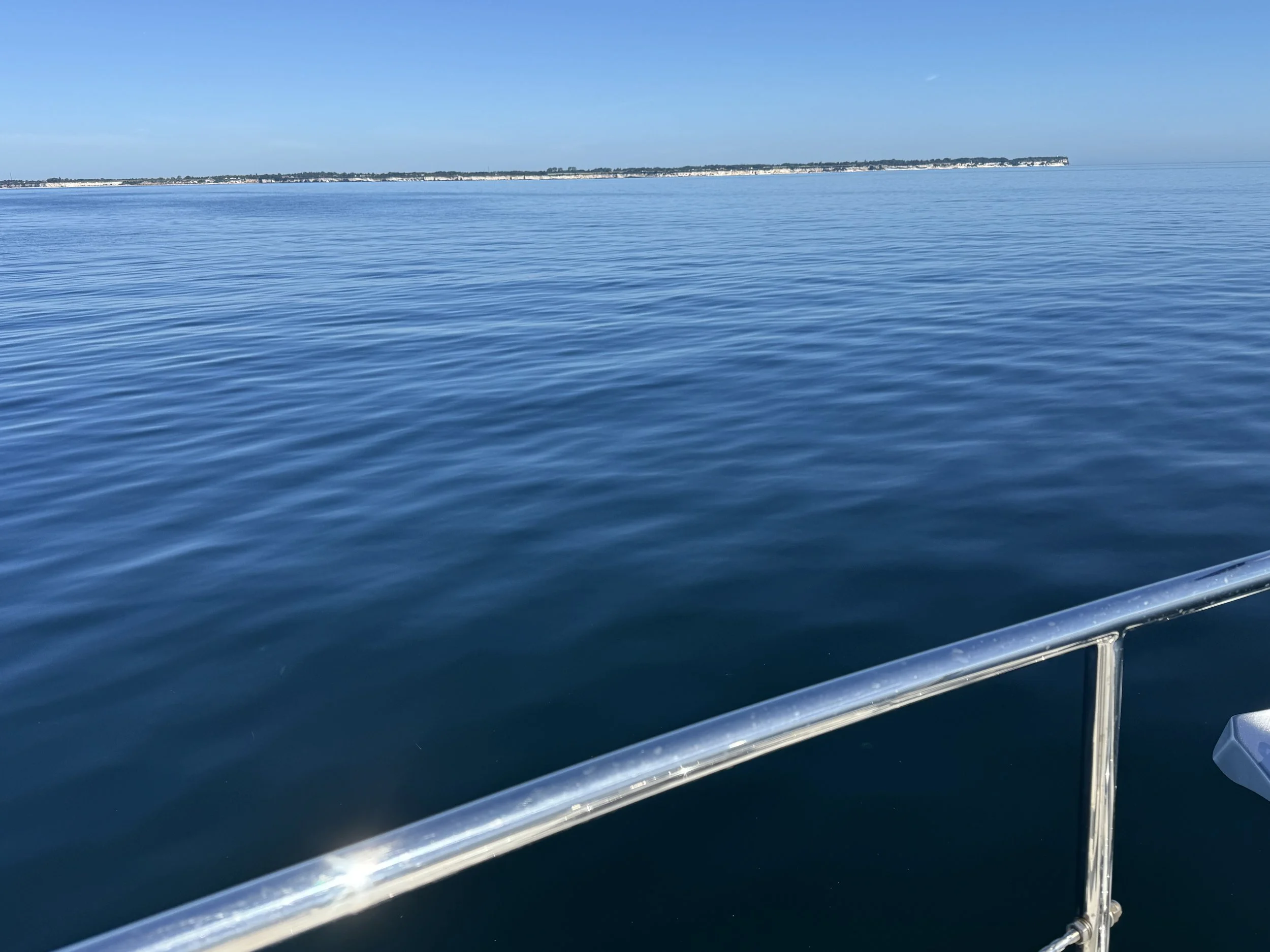   And crystal clear calm water.  