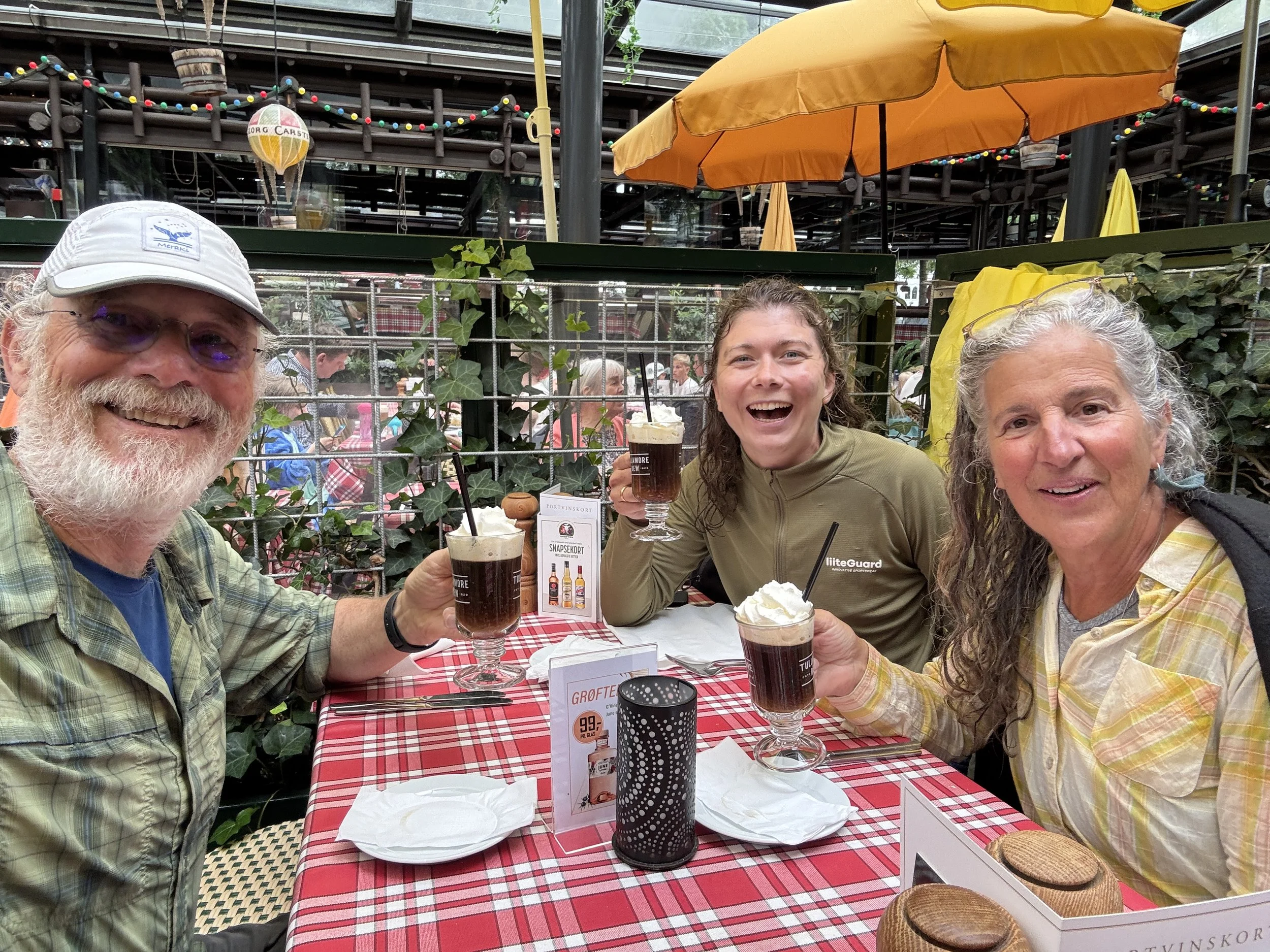   Warmed up afterwards with an Irish coffee  