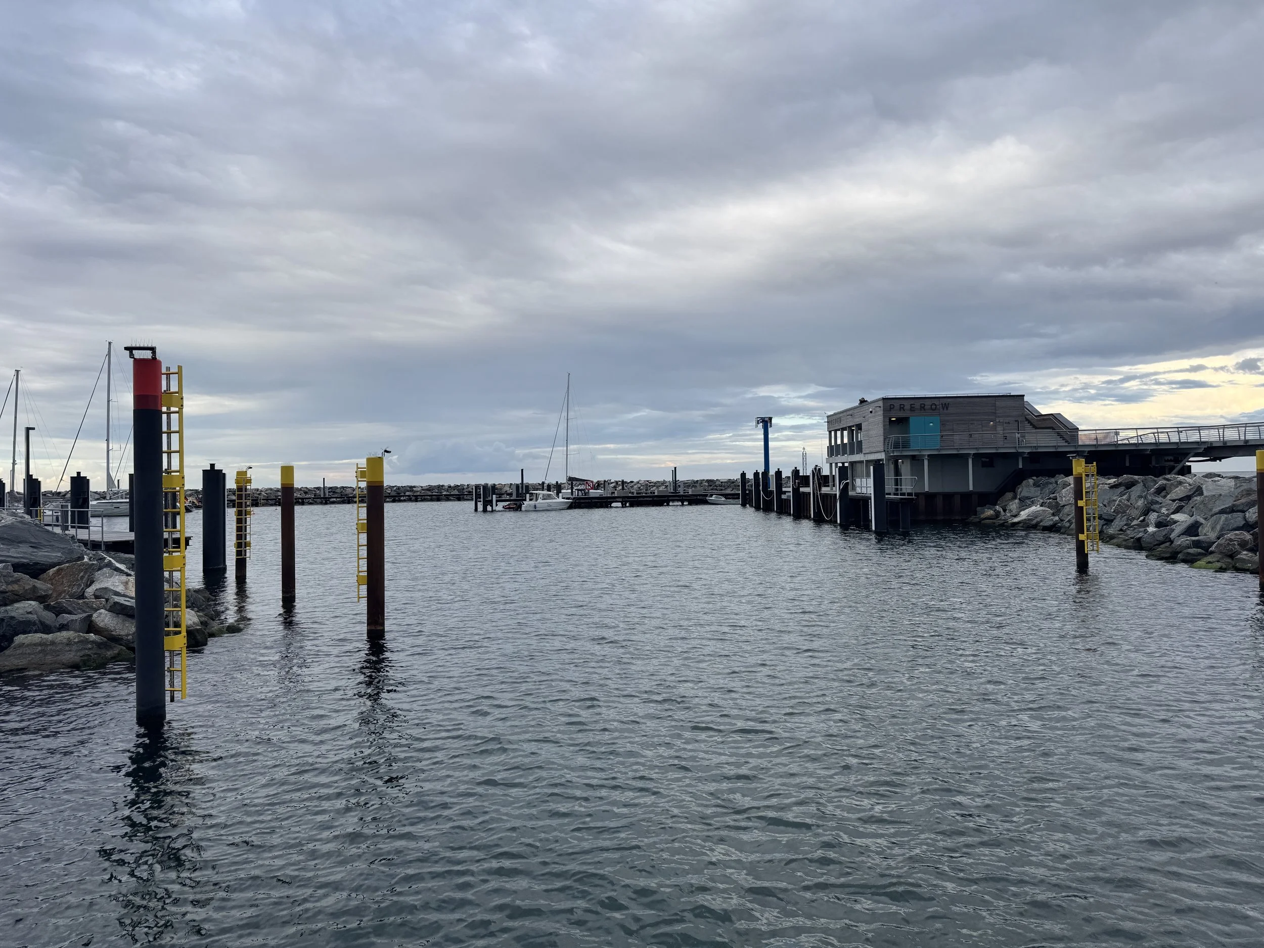   The entrance to the island marina.  