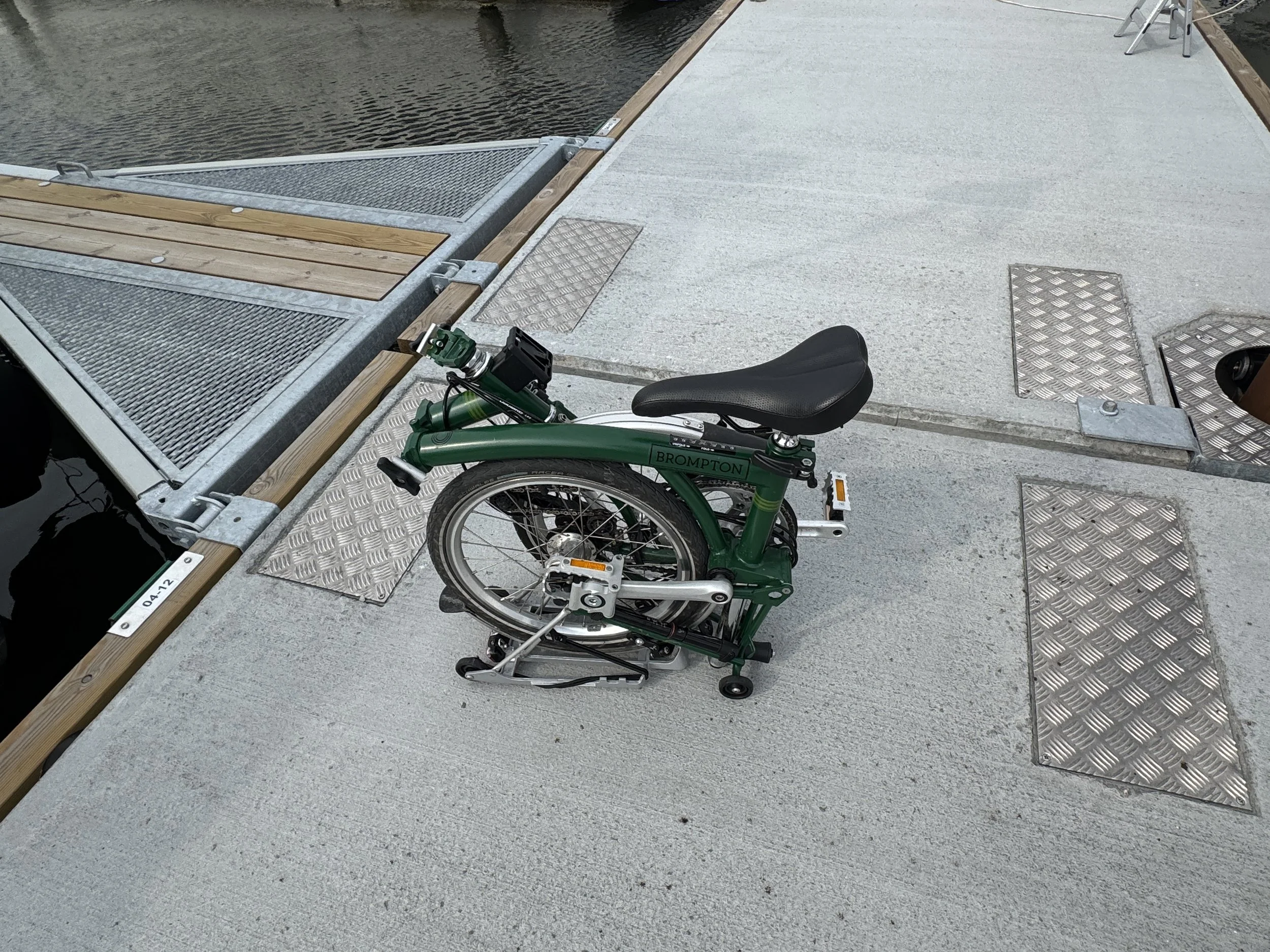   Prepping for a bike ride to the grocery store.  