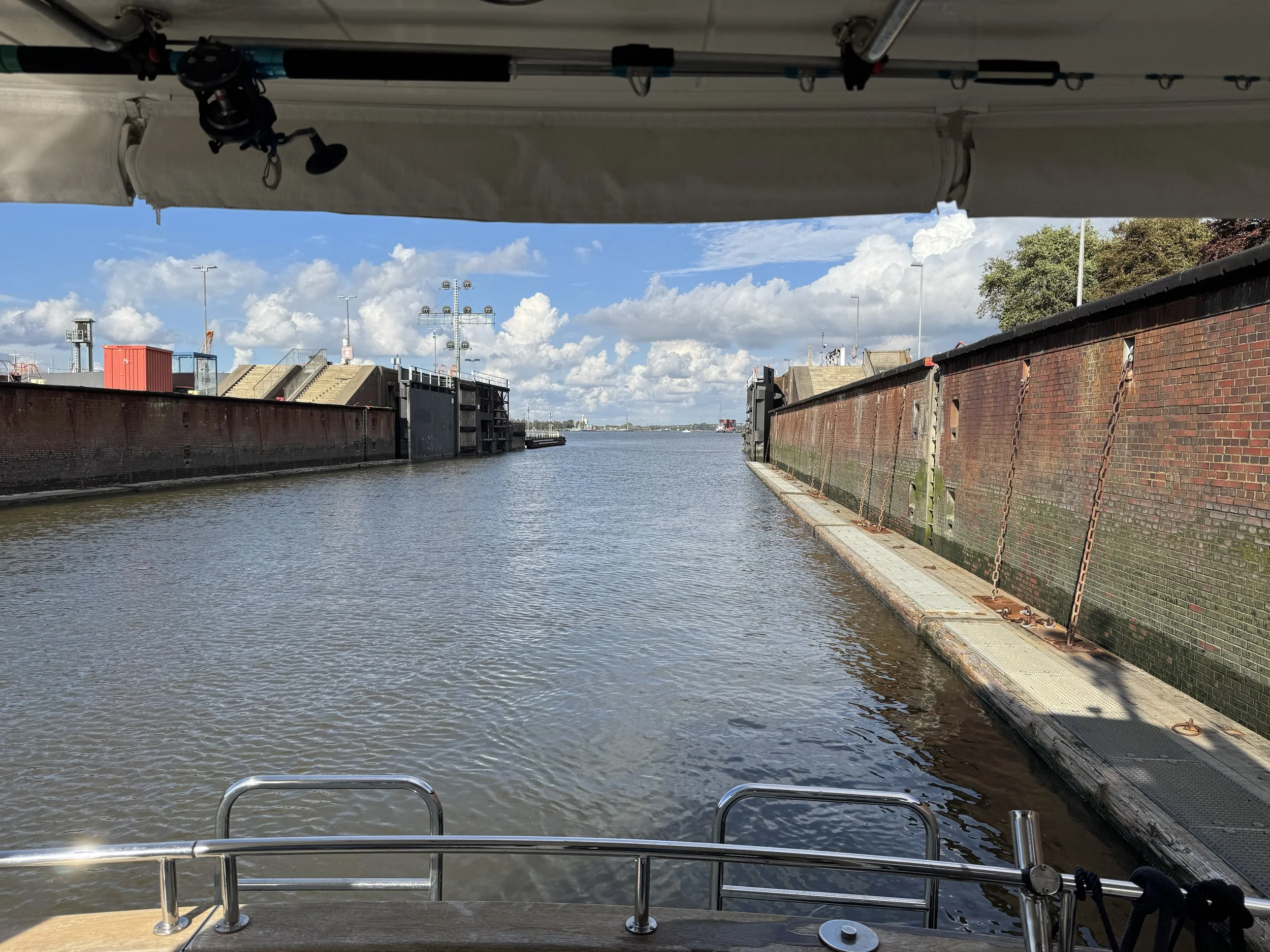   Brunsbüttel lock at the Elbe River.  