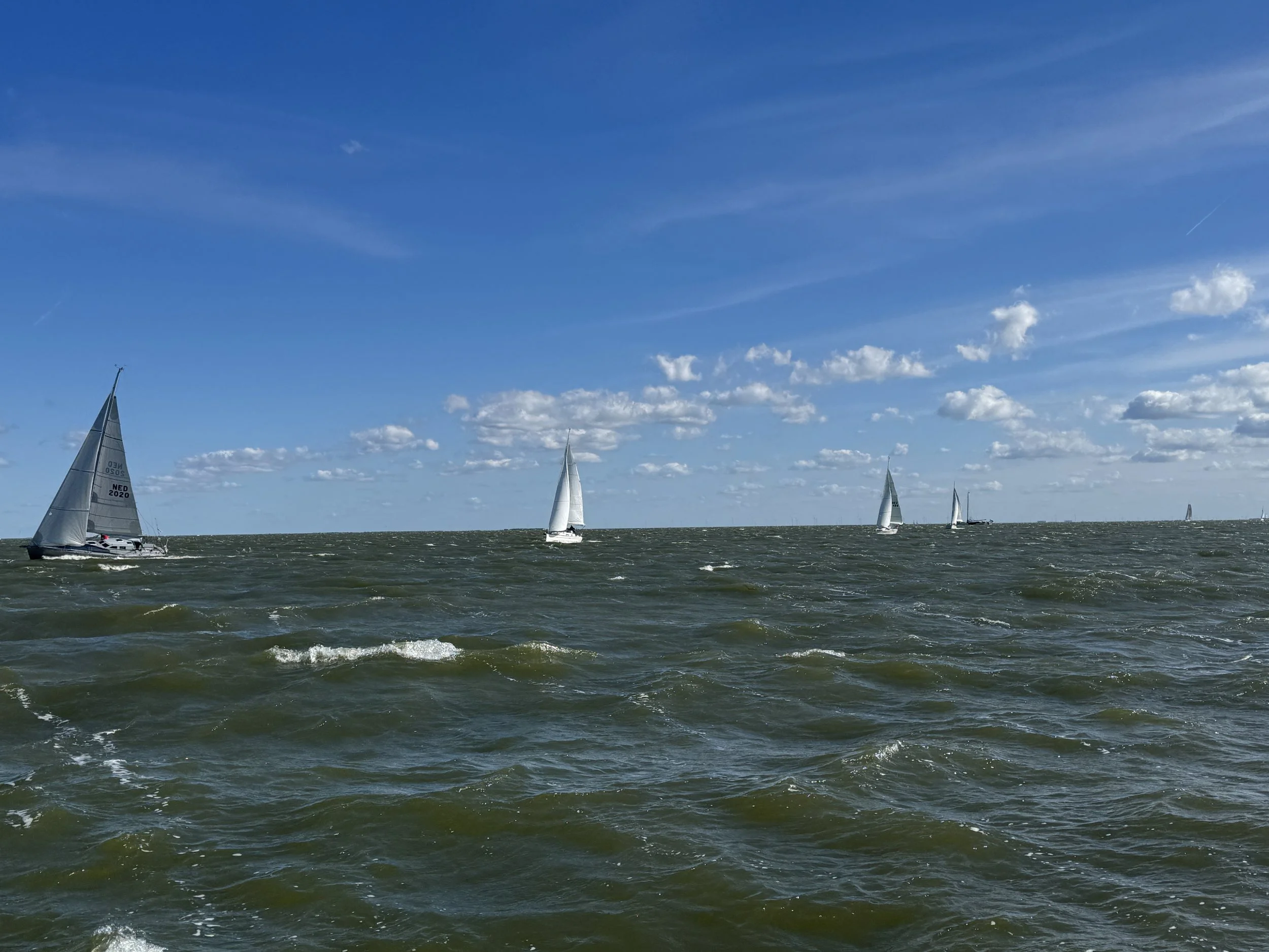   It’s like a parade - single file through the channel.  