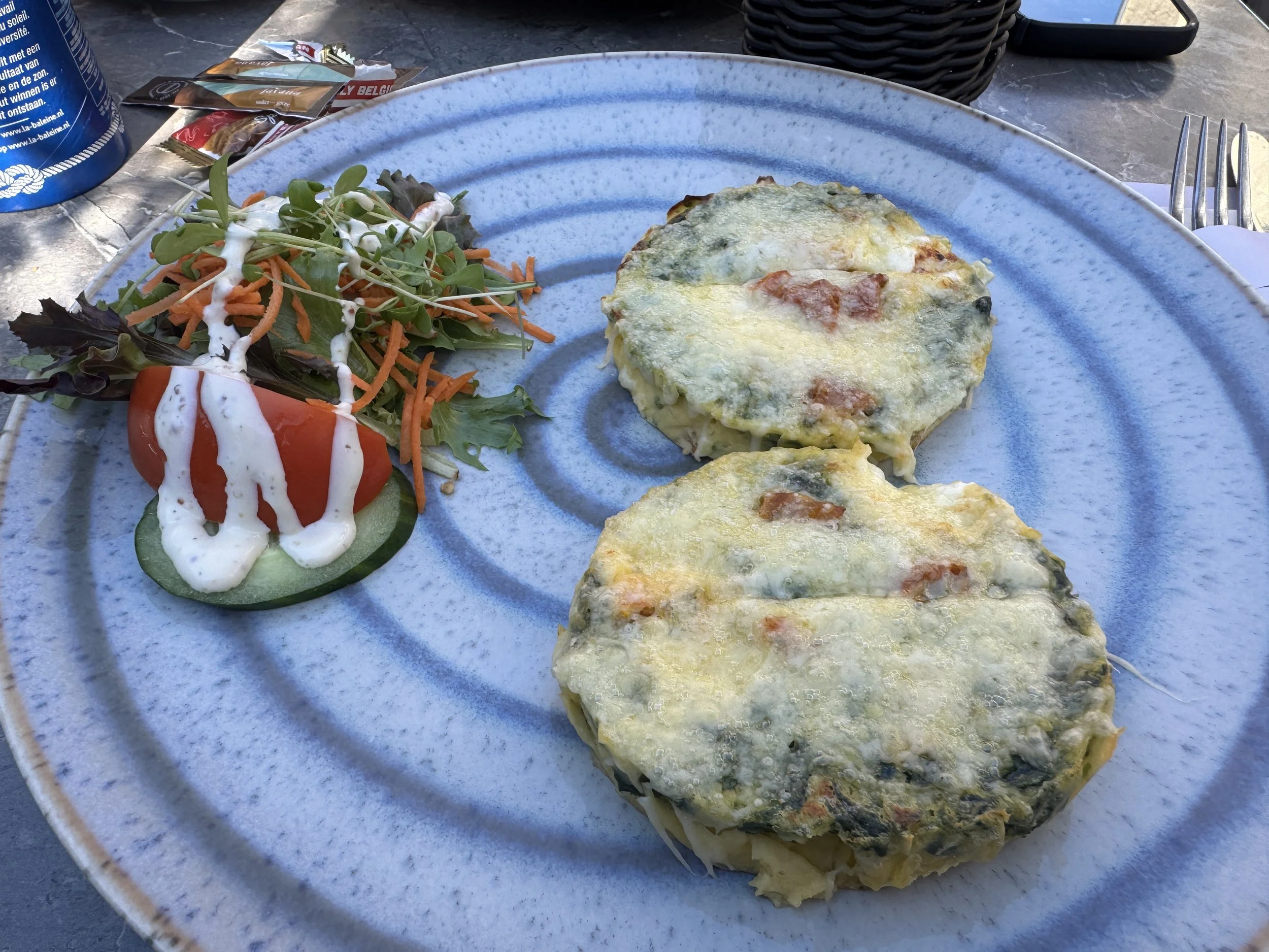   Spinach leek quiche  