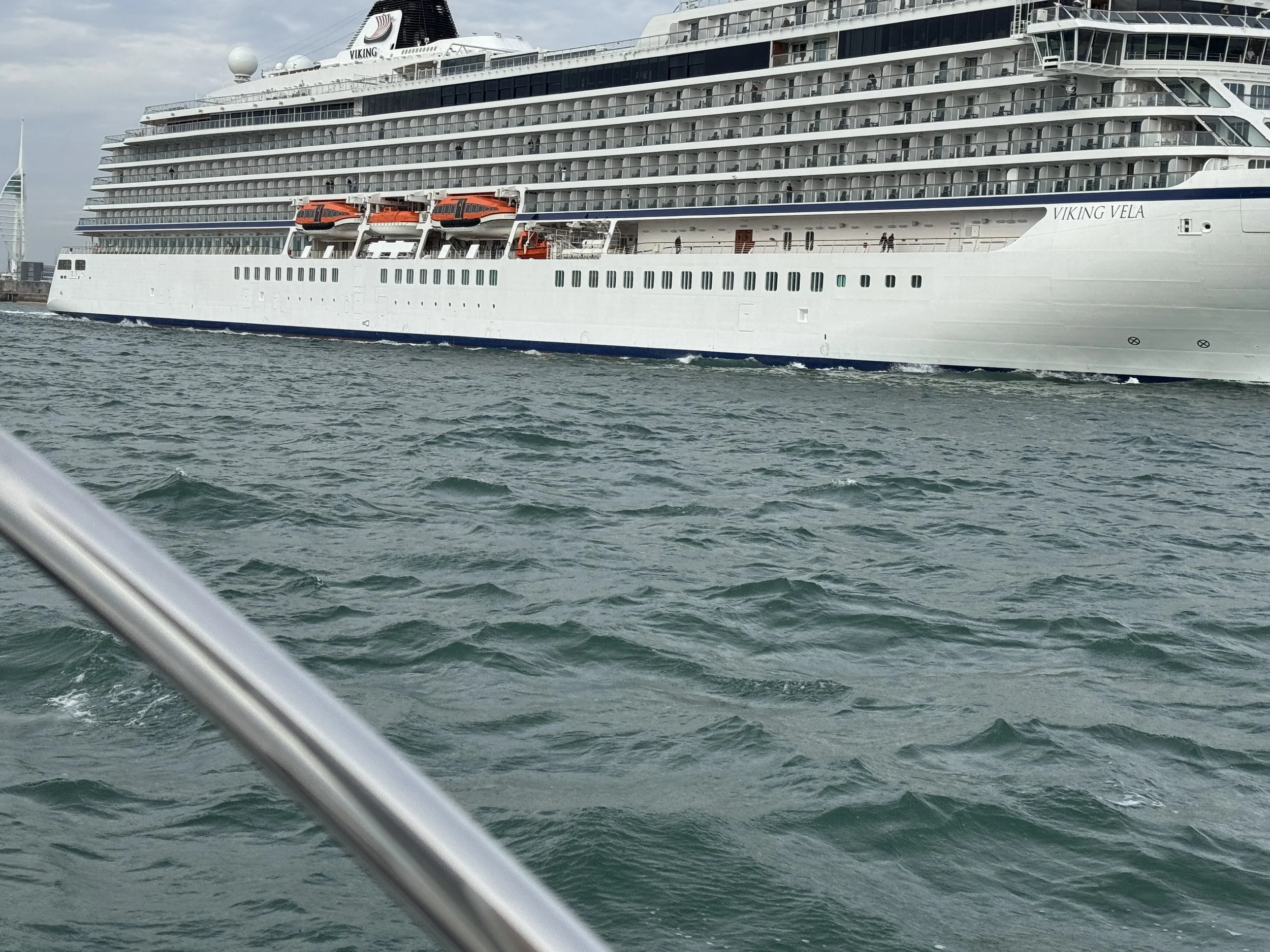   Never been quite this close to a cruise ship  
