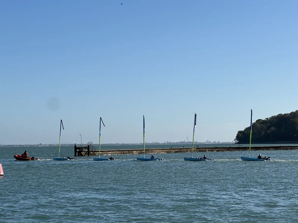   Entering the Medina River estuary  
