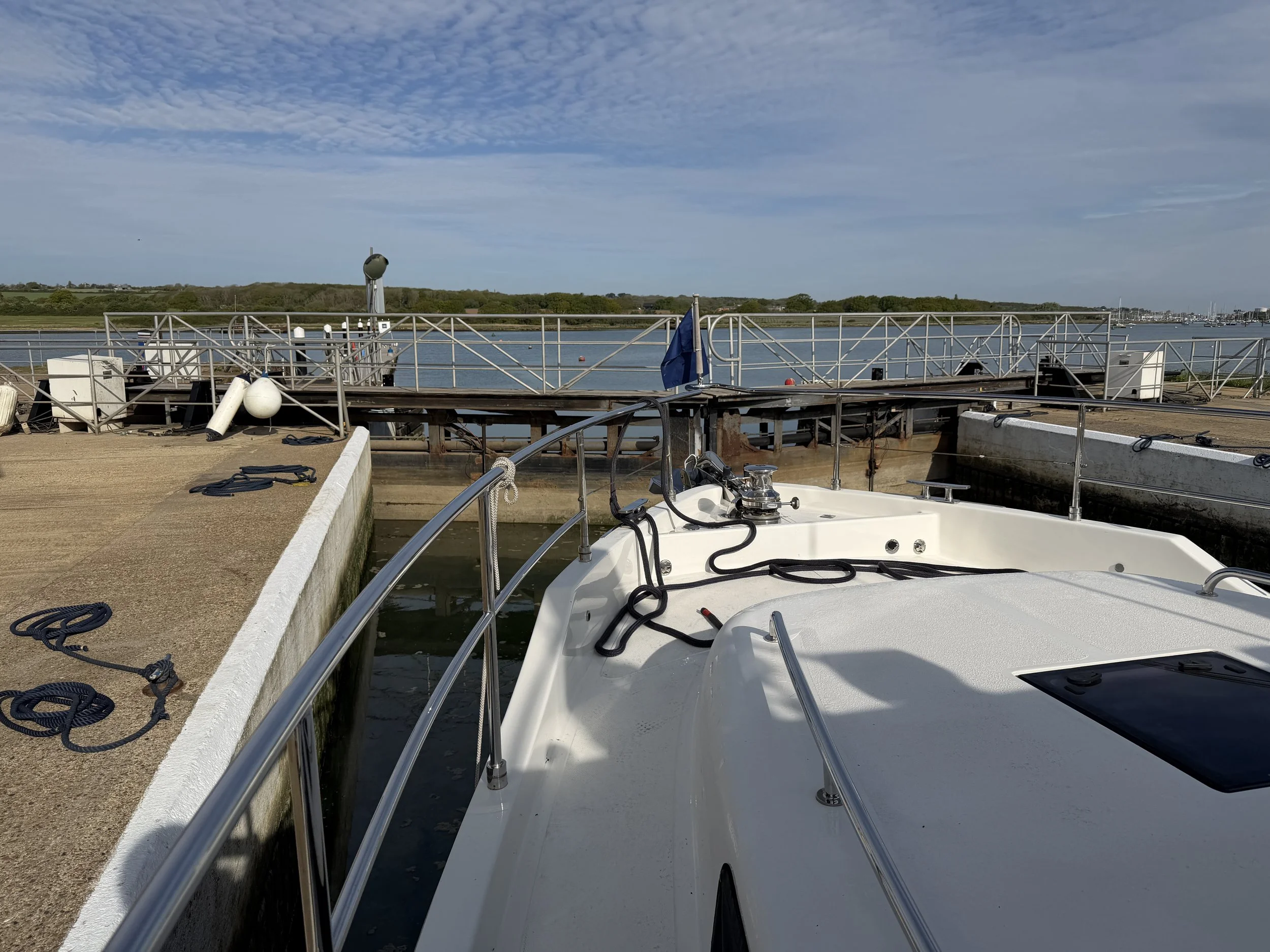   Our first lock of the season. Like riding a bike…  