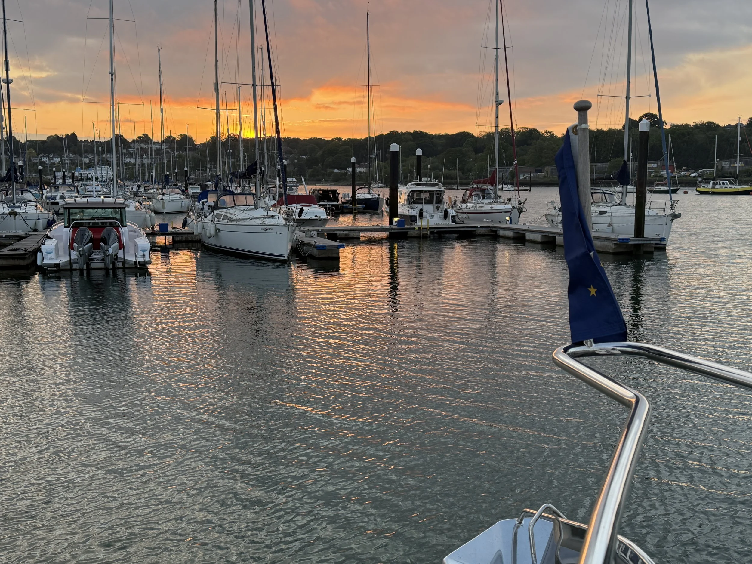   Marina mornings have their perks…  
