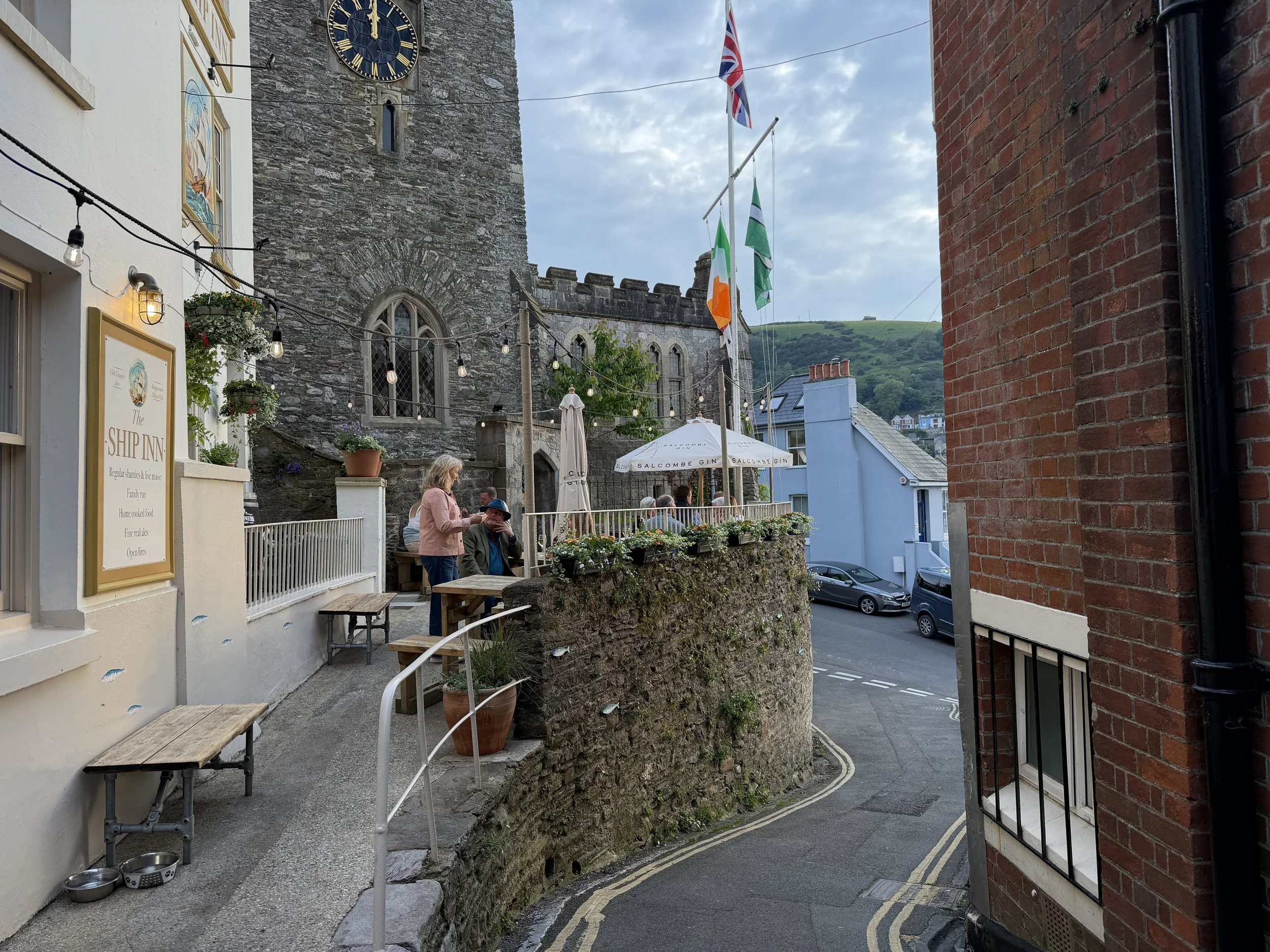   The Ships Inn terrace  