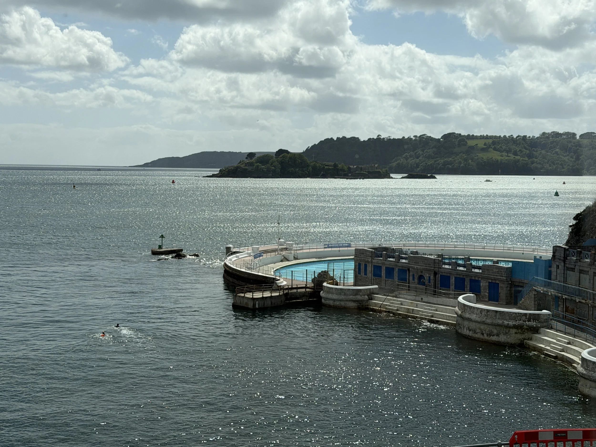   Built in 1935, Tinside Lido is a saltwater pool overlooking  Plymouth Sound.  