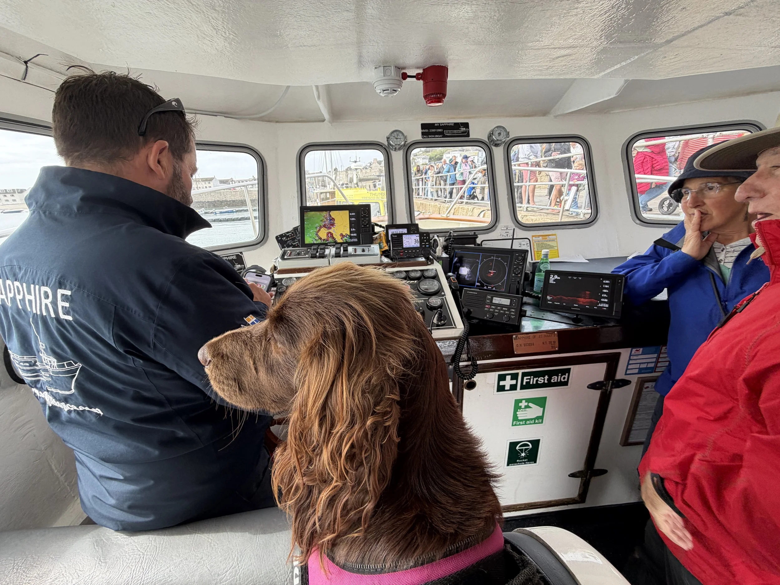   Captain Joe and his crew, Lily.  