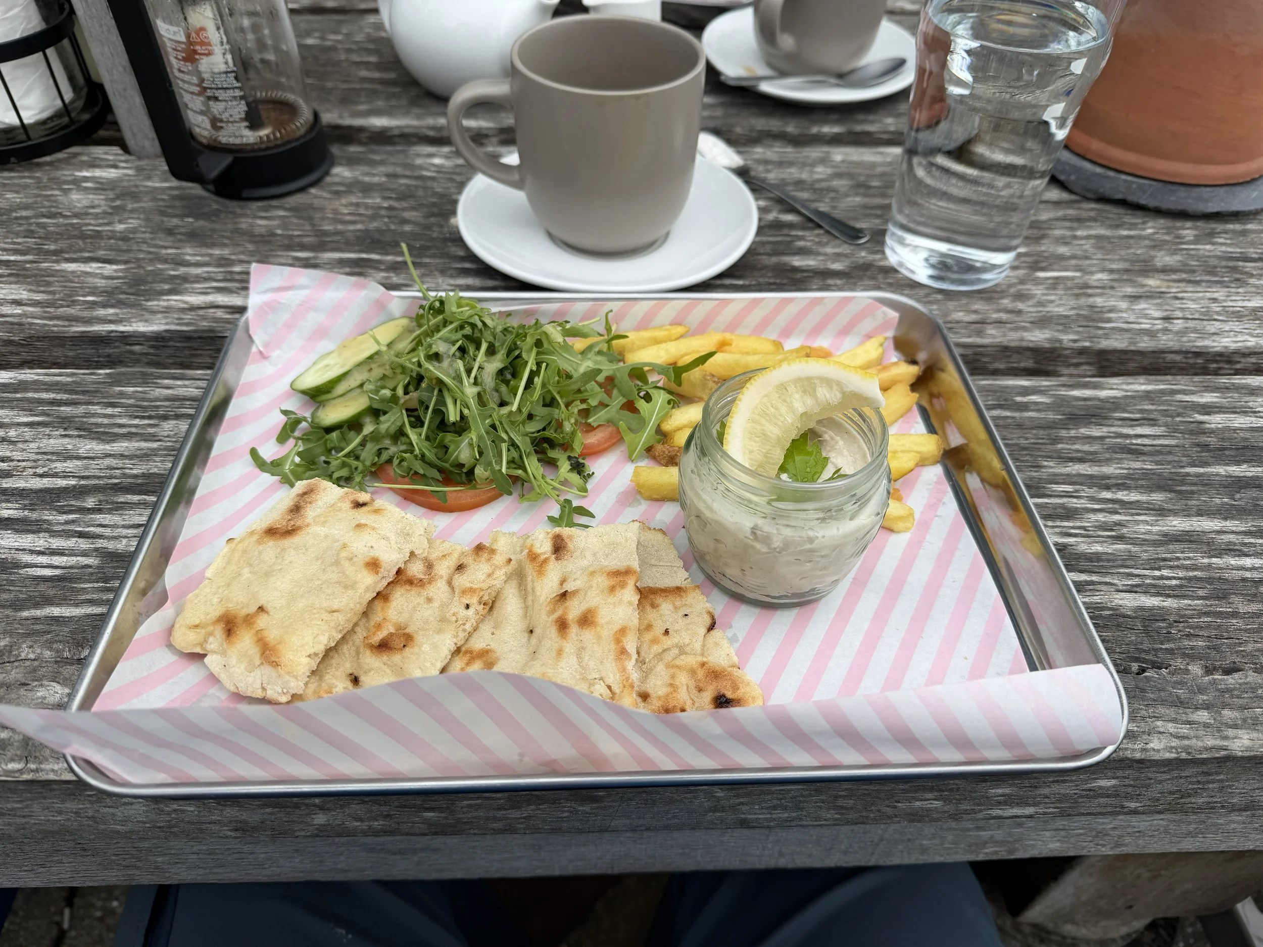   Haddock pate on flatbread at the Seven Stones Inn.  