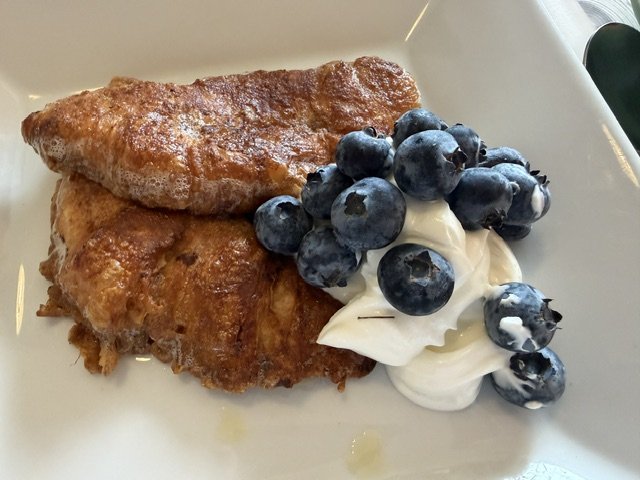   Croissant french toast.  