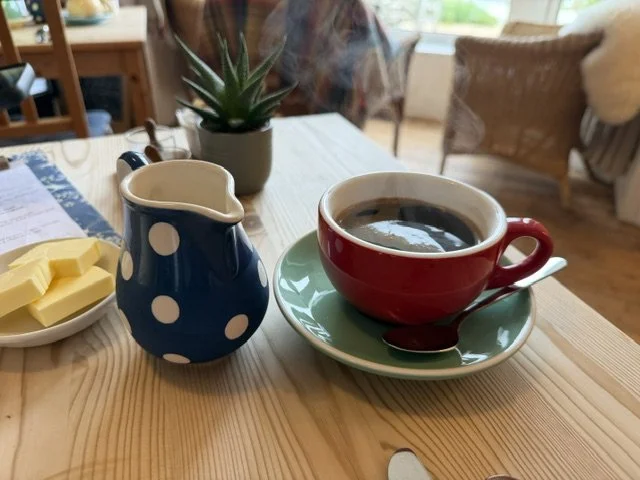   Breakfast at the Guesthouse.  