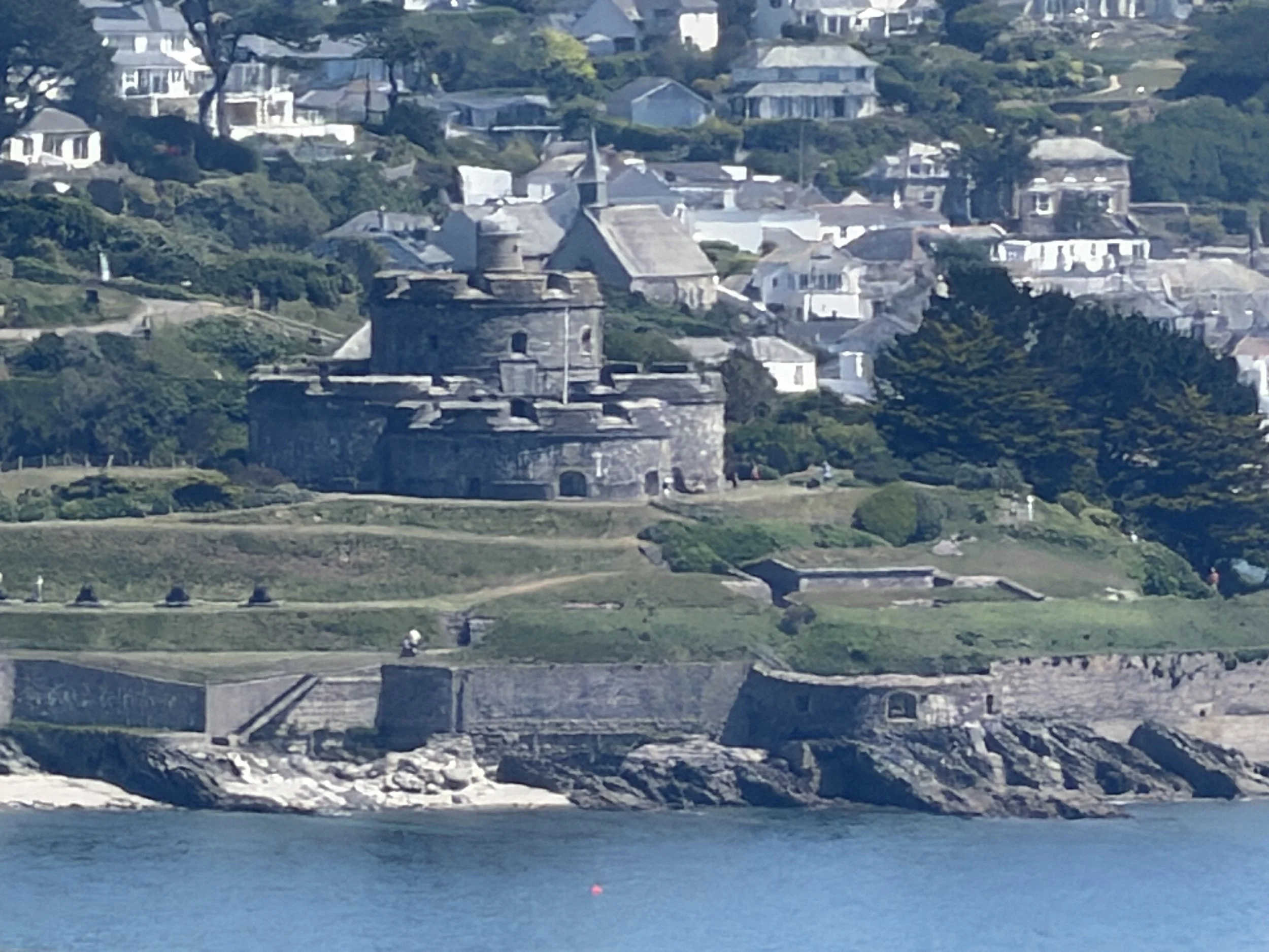   St. Mawes Castle on the opposite side of the estuary.  