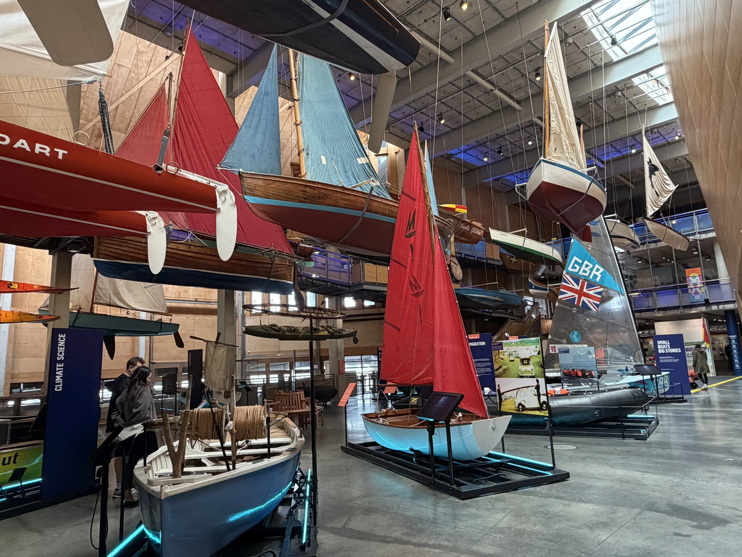   Small boat collection at the National Maritime Museum.  