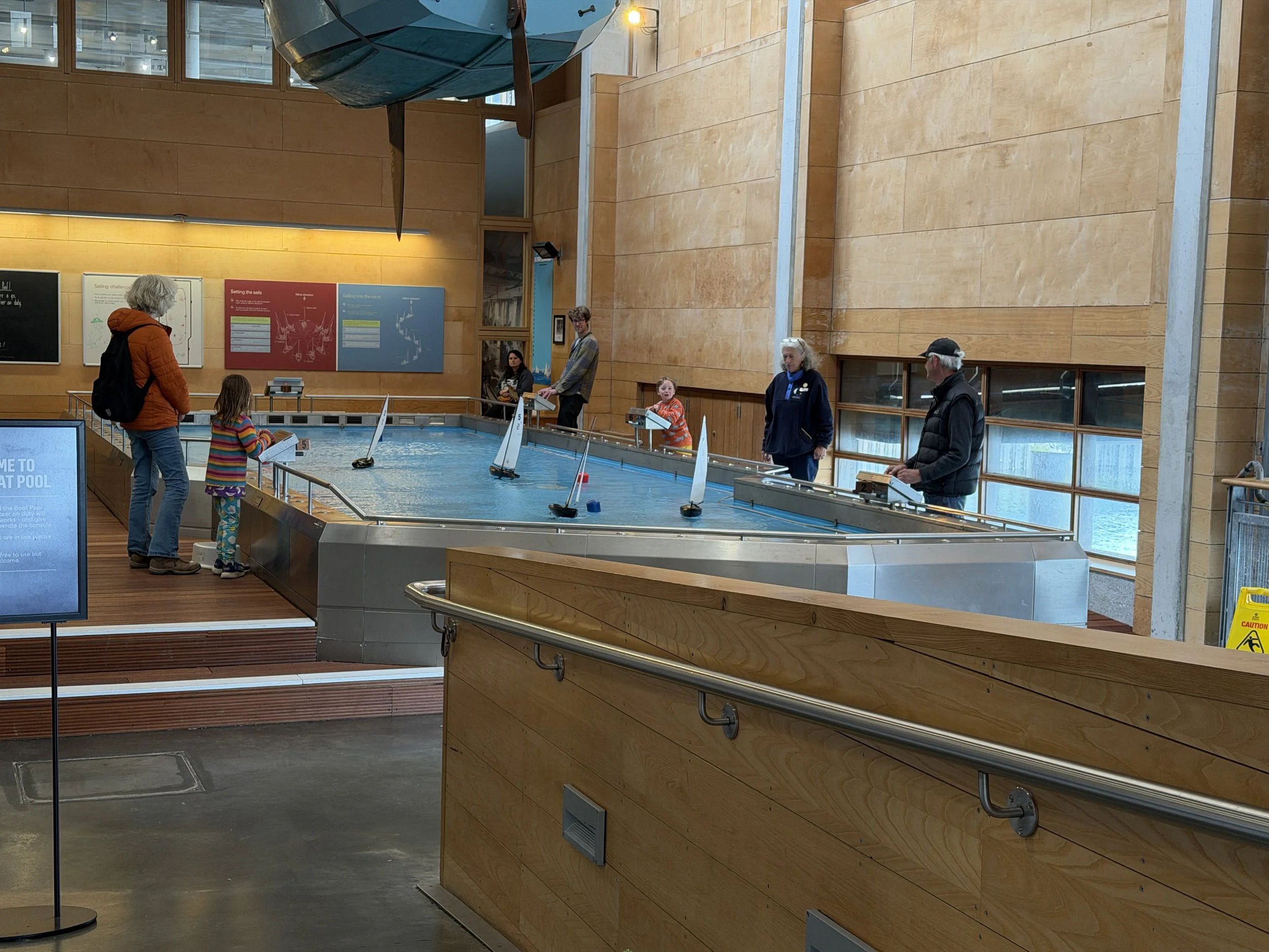   Tried our hand at model sailboat racing.  