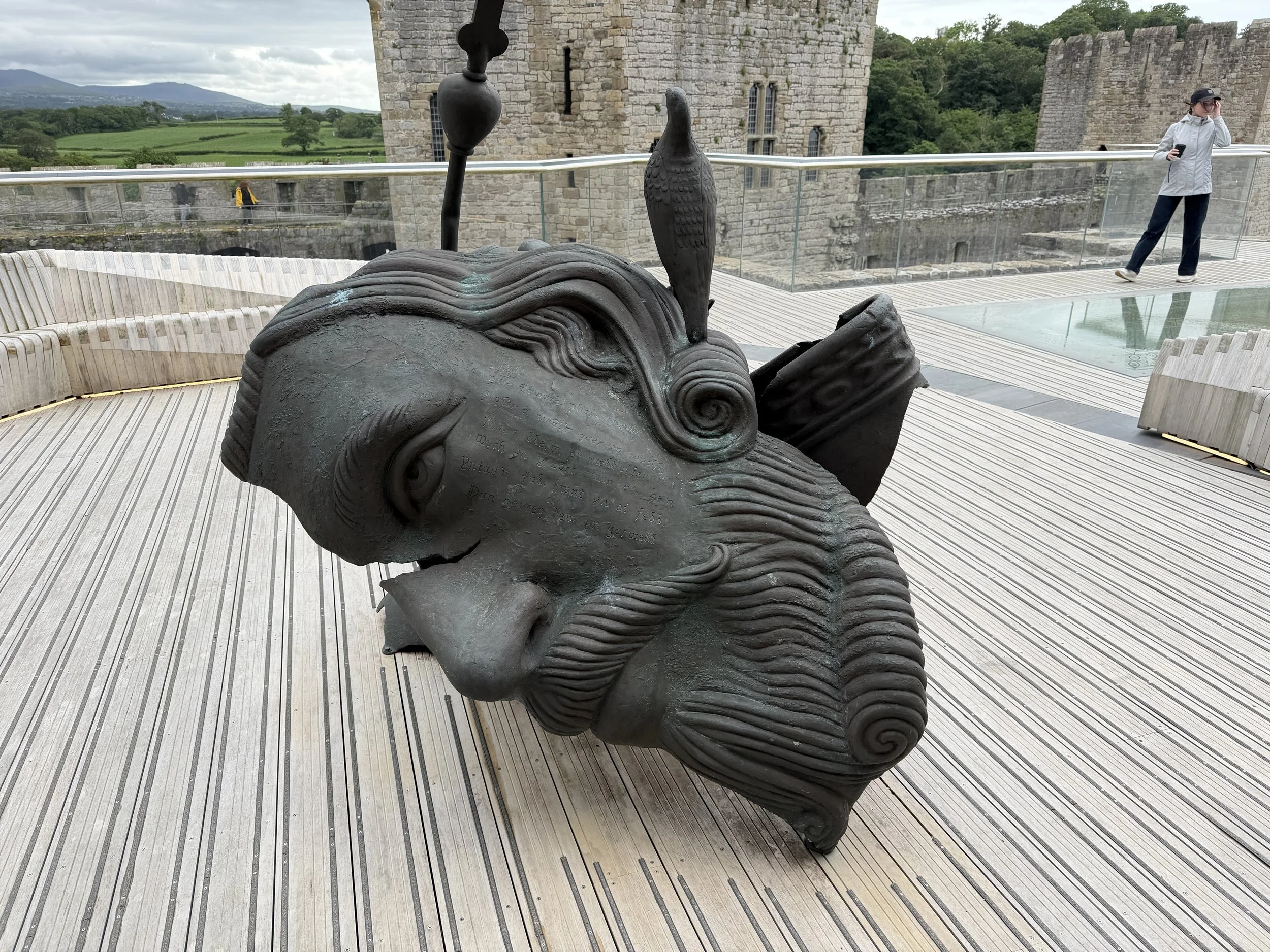   This large bronze head is titled "King Edward I.  