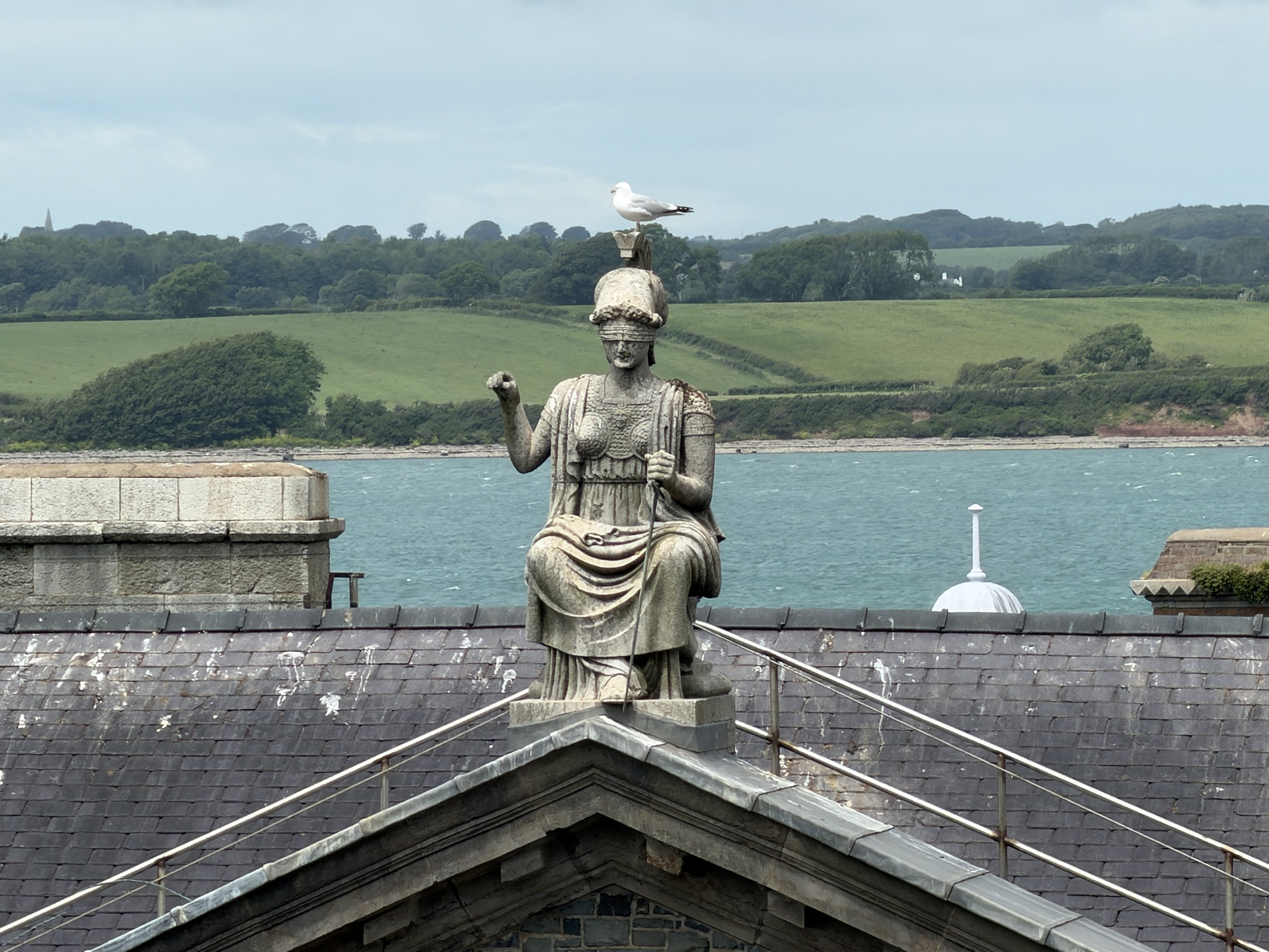   Britannia, the female personification of Britain.  