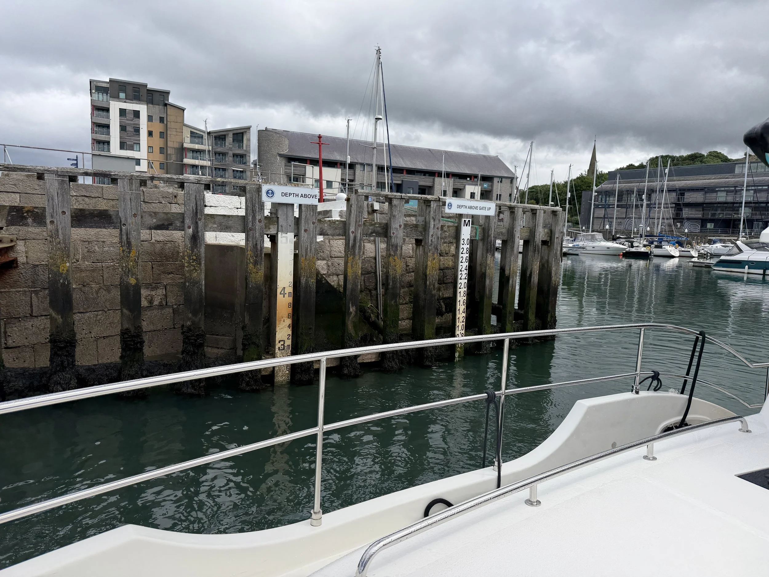   Leaving Caernarfon Marina  