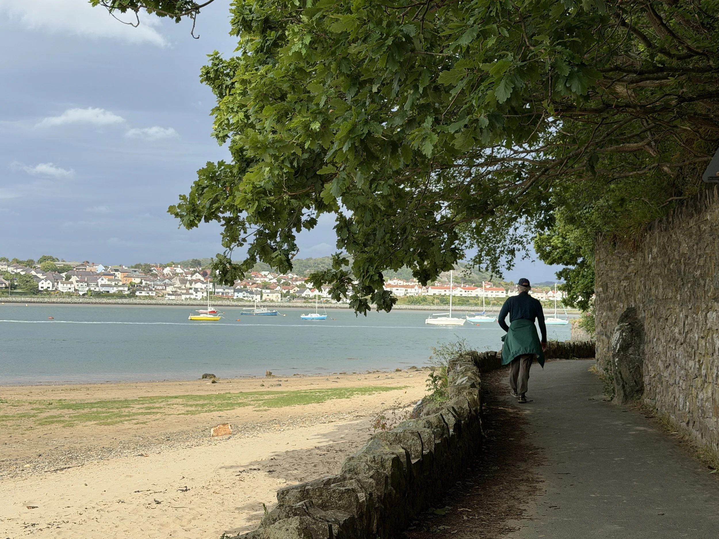   The walk into Conwy town.  