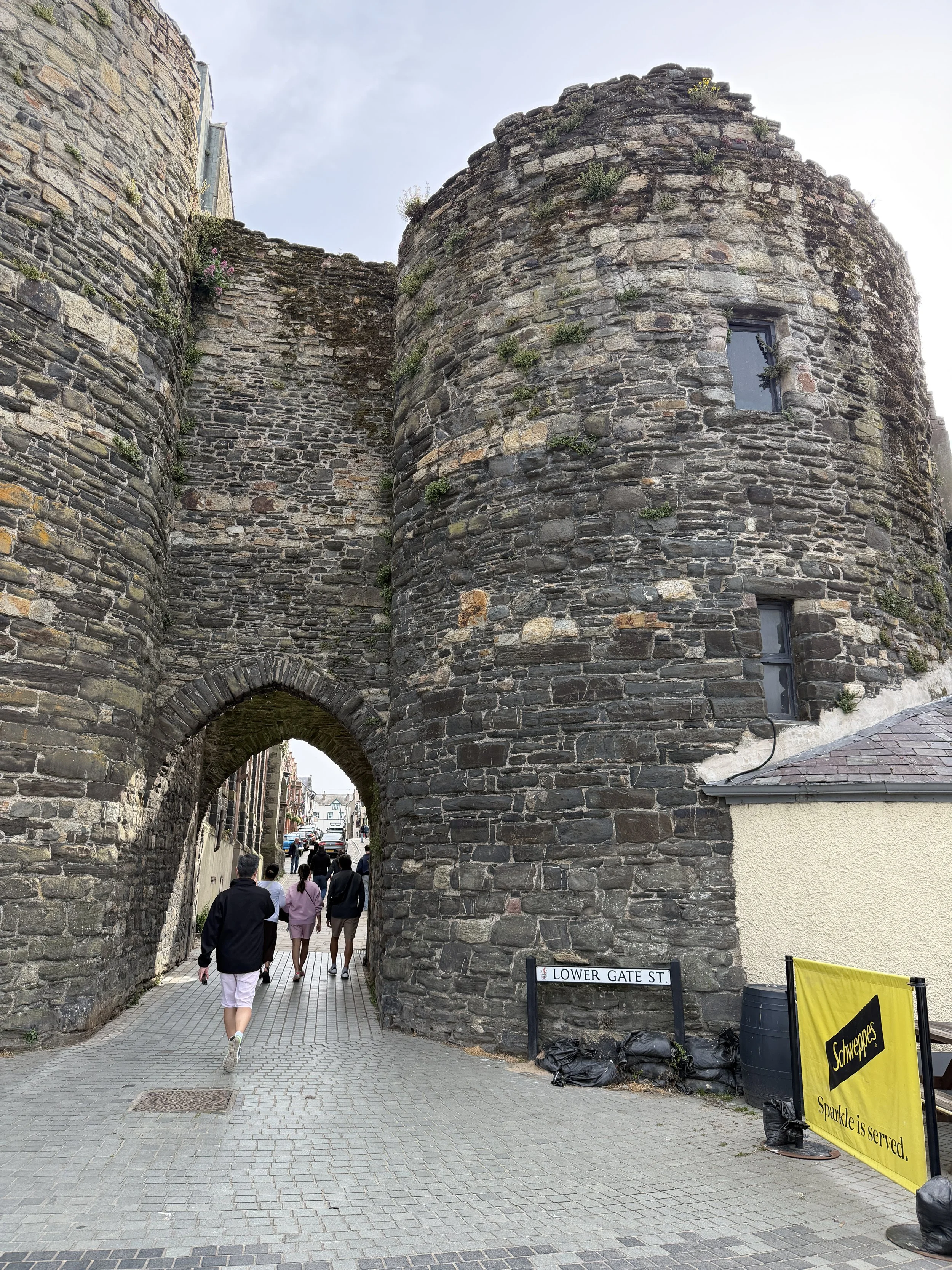   Into the walled town  