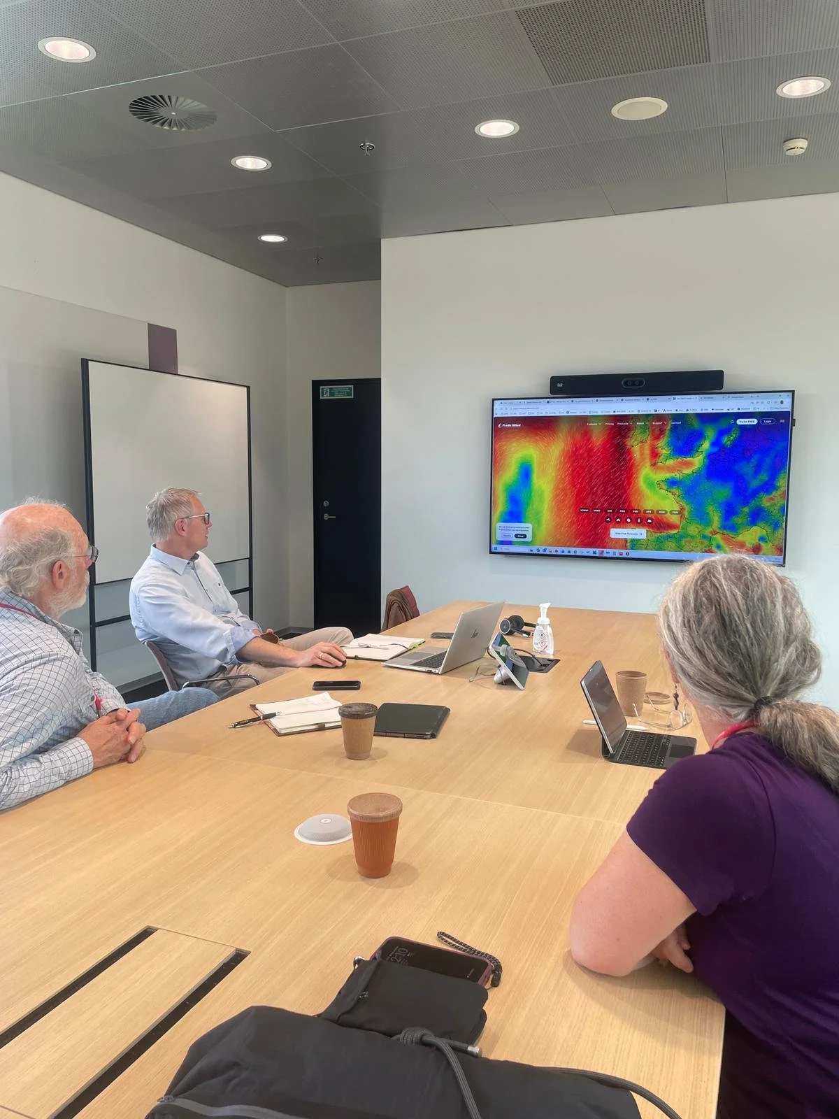   Lars explains weather and ice patterns around Greenland during the summer months.  