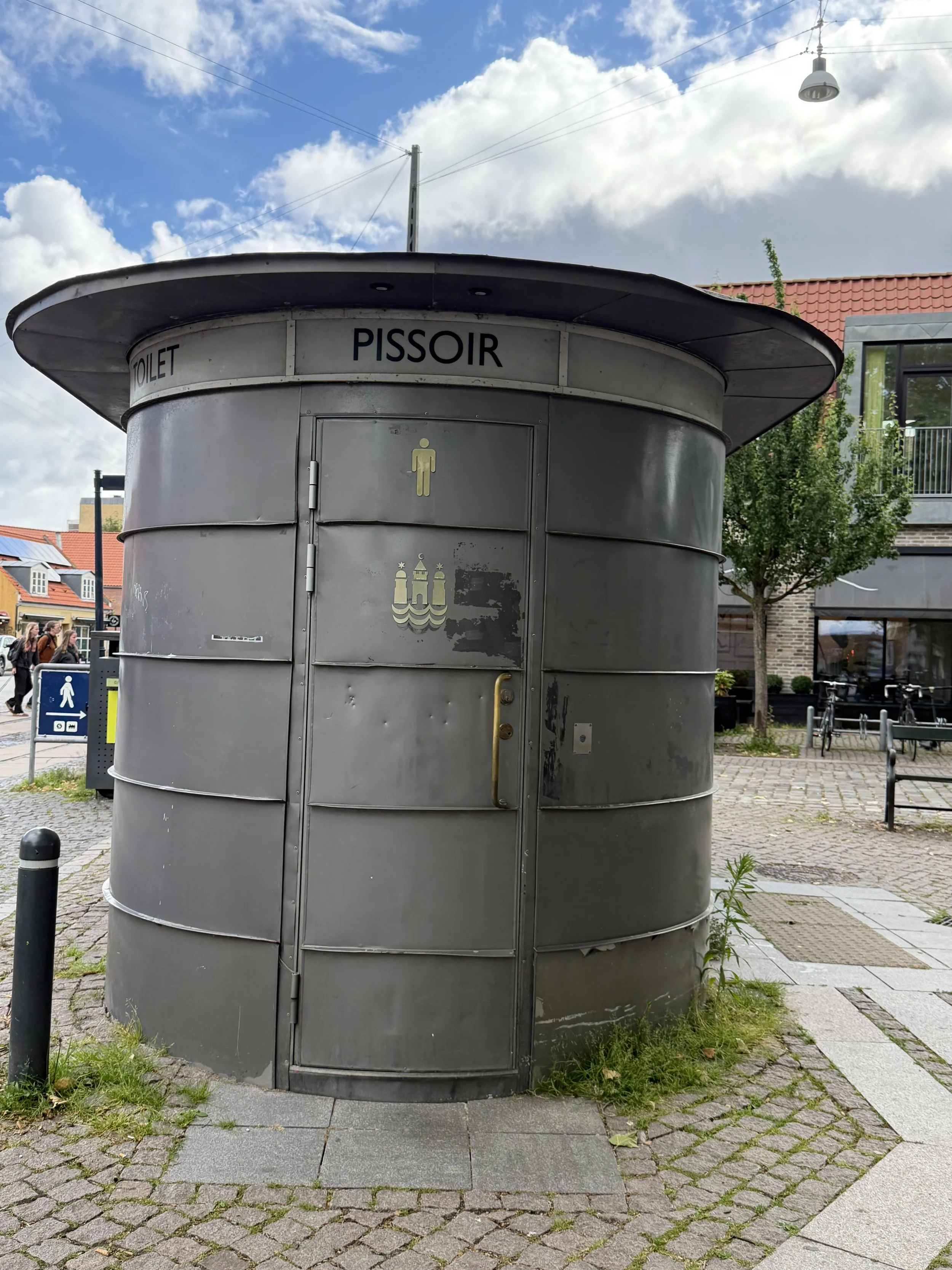   Public urinals are easily spotted.  