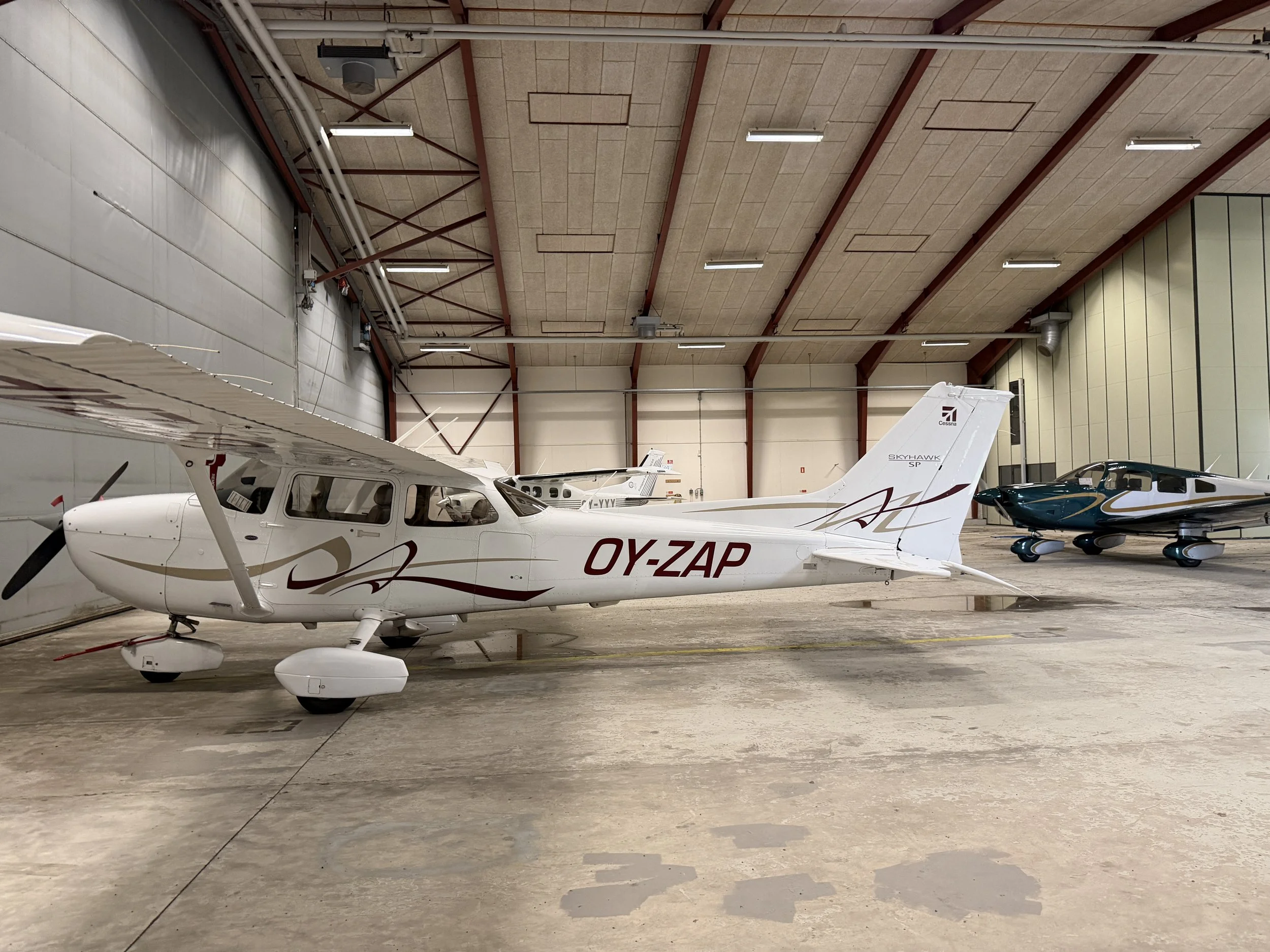  The small hangar at Grønholt Hillerød Airfield.  