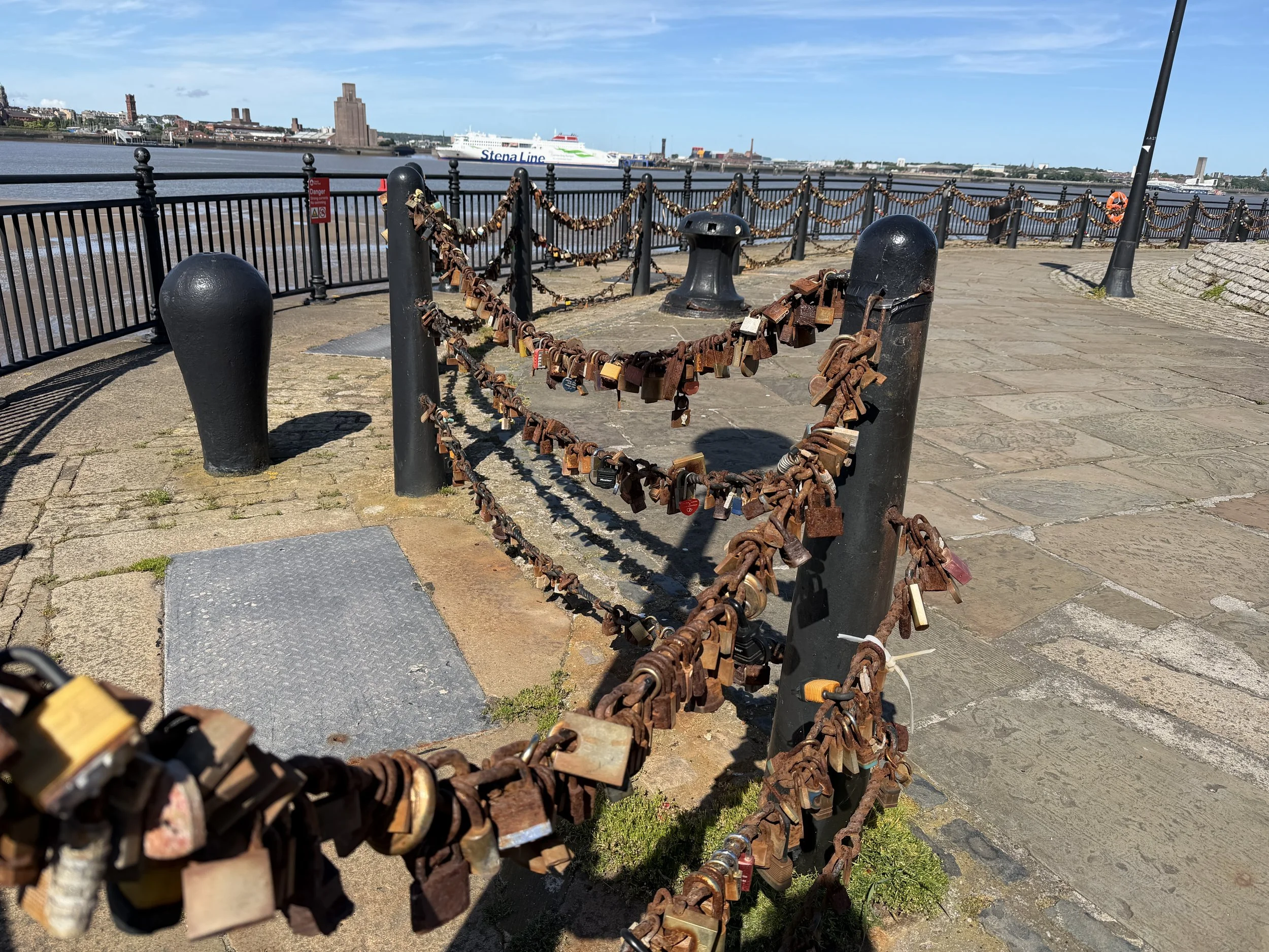   The ‘Love Locks’ at Royal Albert Dock  