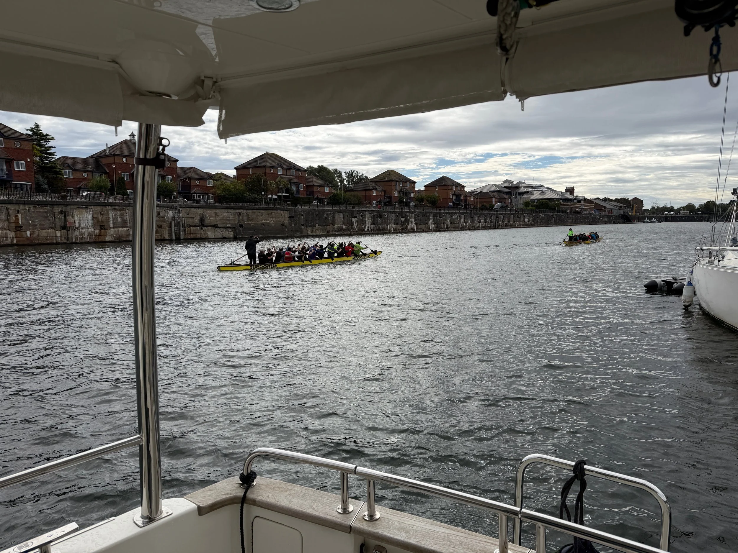   And paddling teams race in there too!  