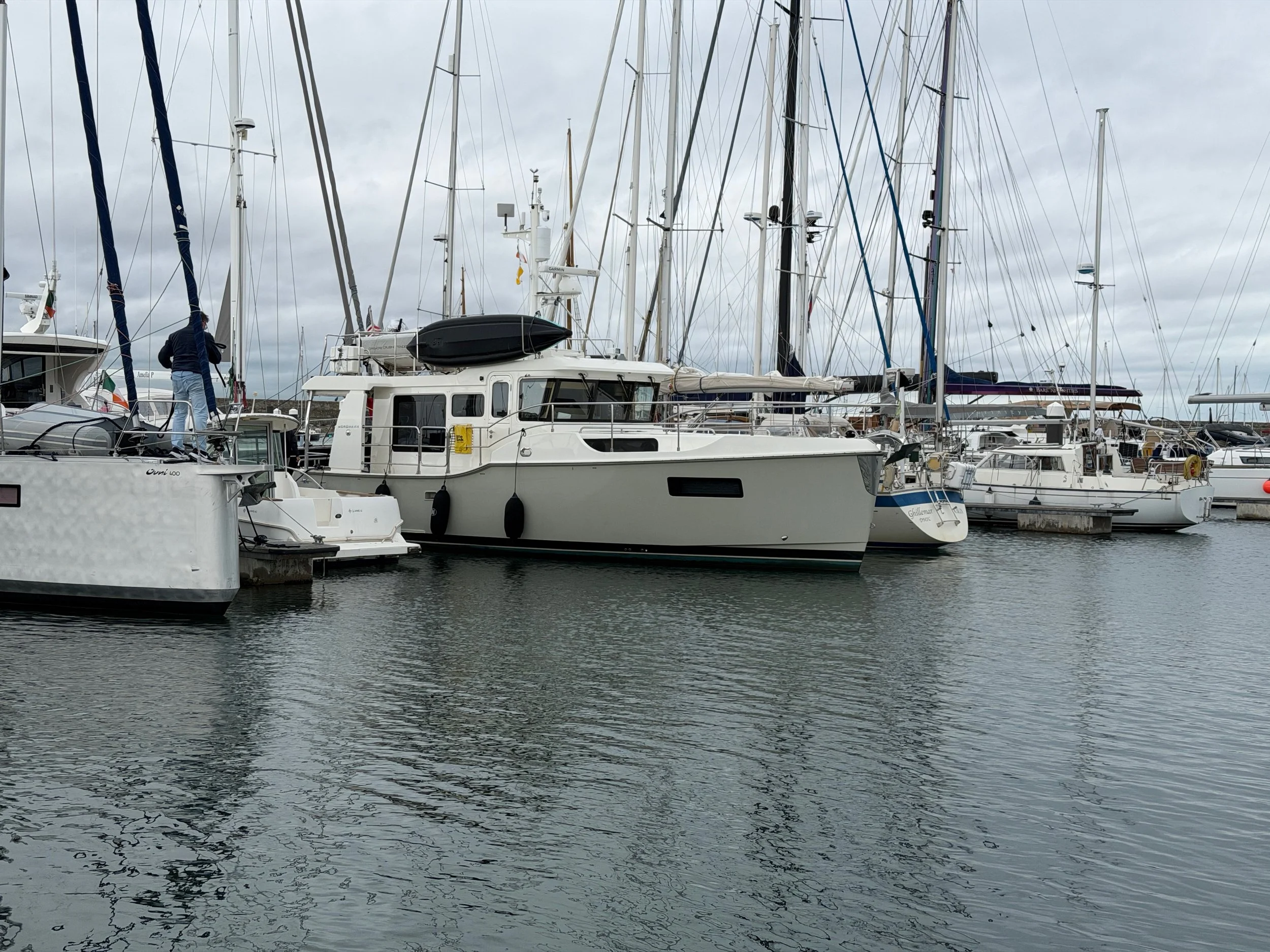   Our home for a few days in Dún Laoghaire.  