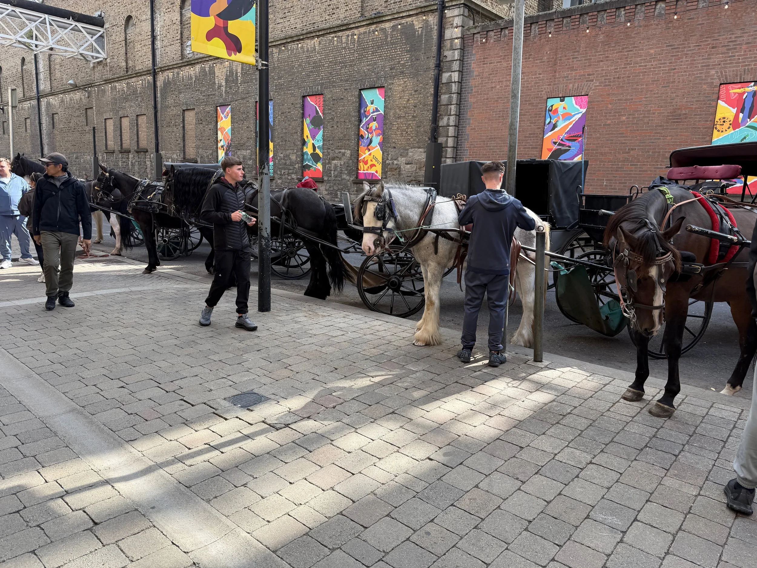   Transportation outside the Guinness Storehouse.  