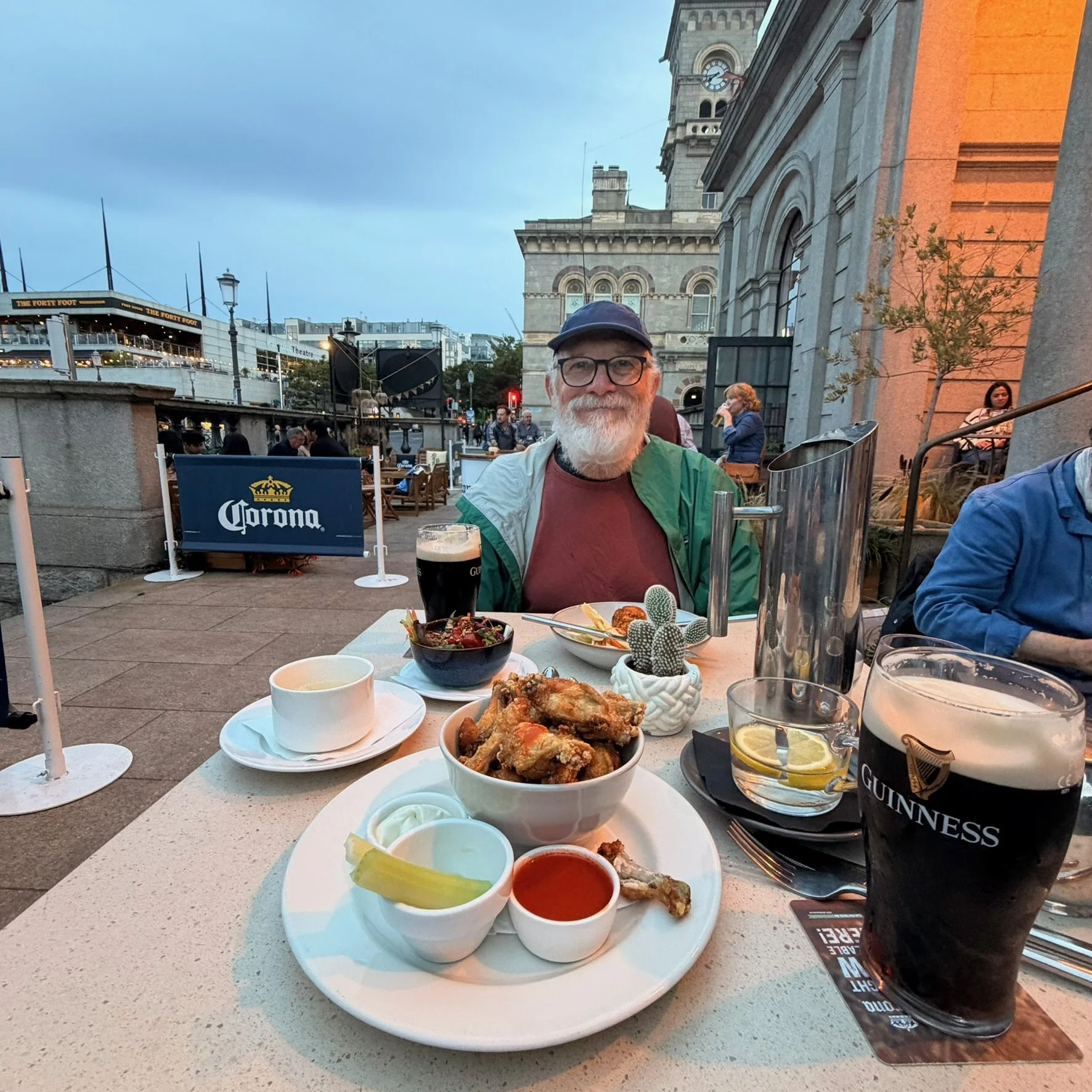   Last dinner in Ireland (with the appropriate beverage of course).    