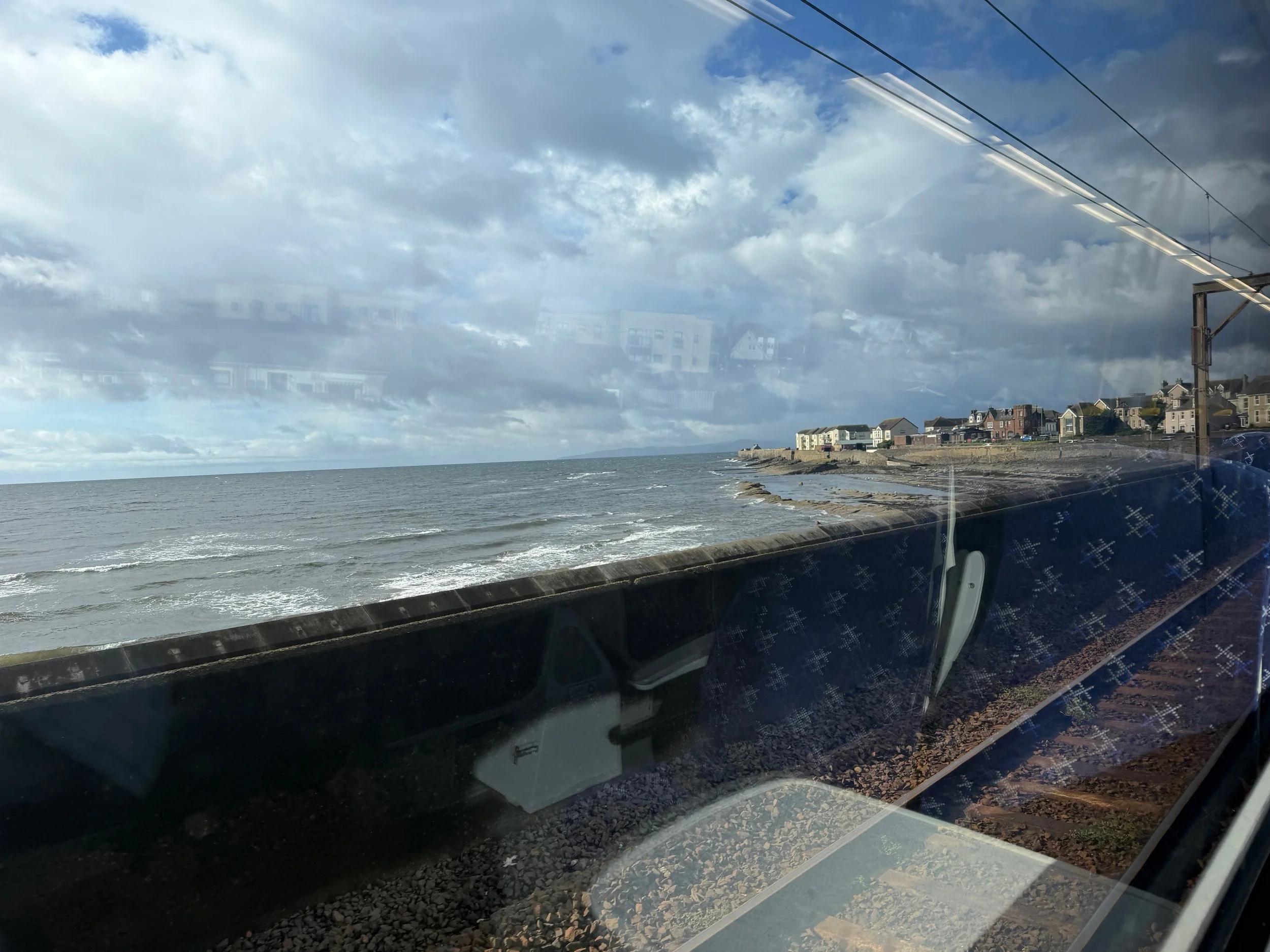   The view from the train en route to Glasgow.  