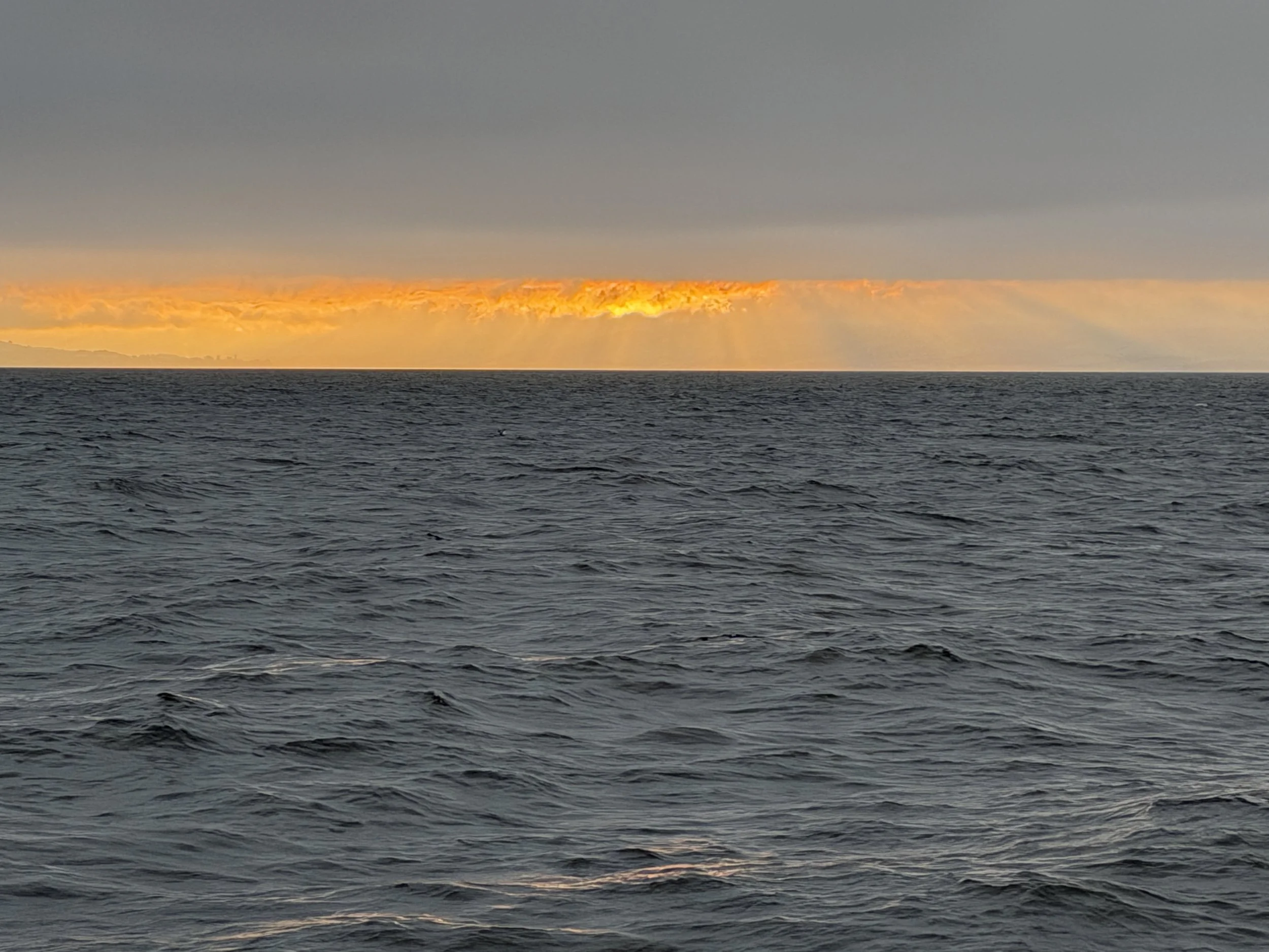   Dawn is always very welcome on an overnight passage.    