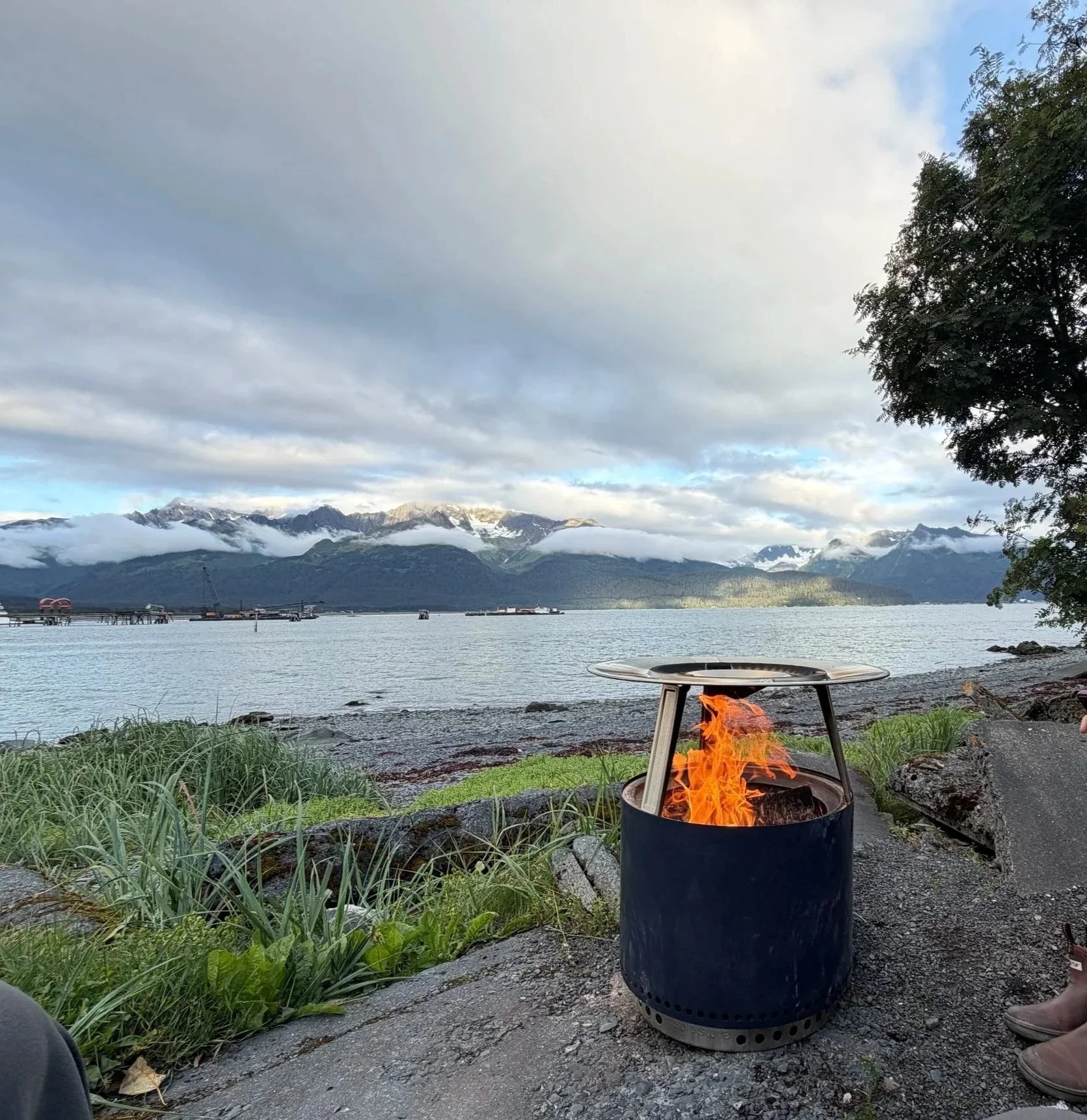   Camping alongside Resurrection Bay  