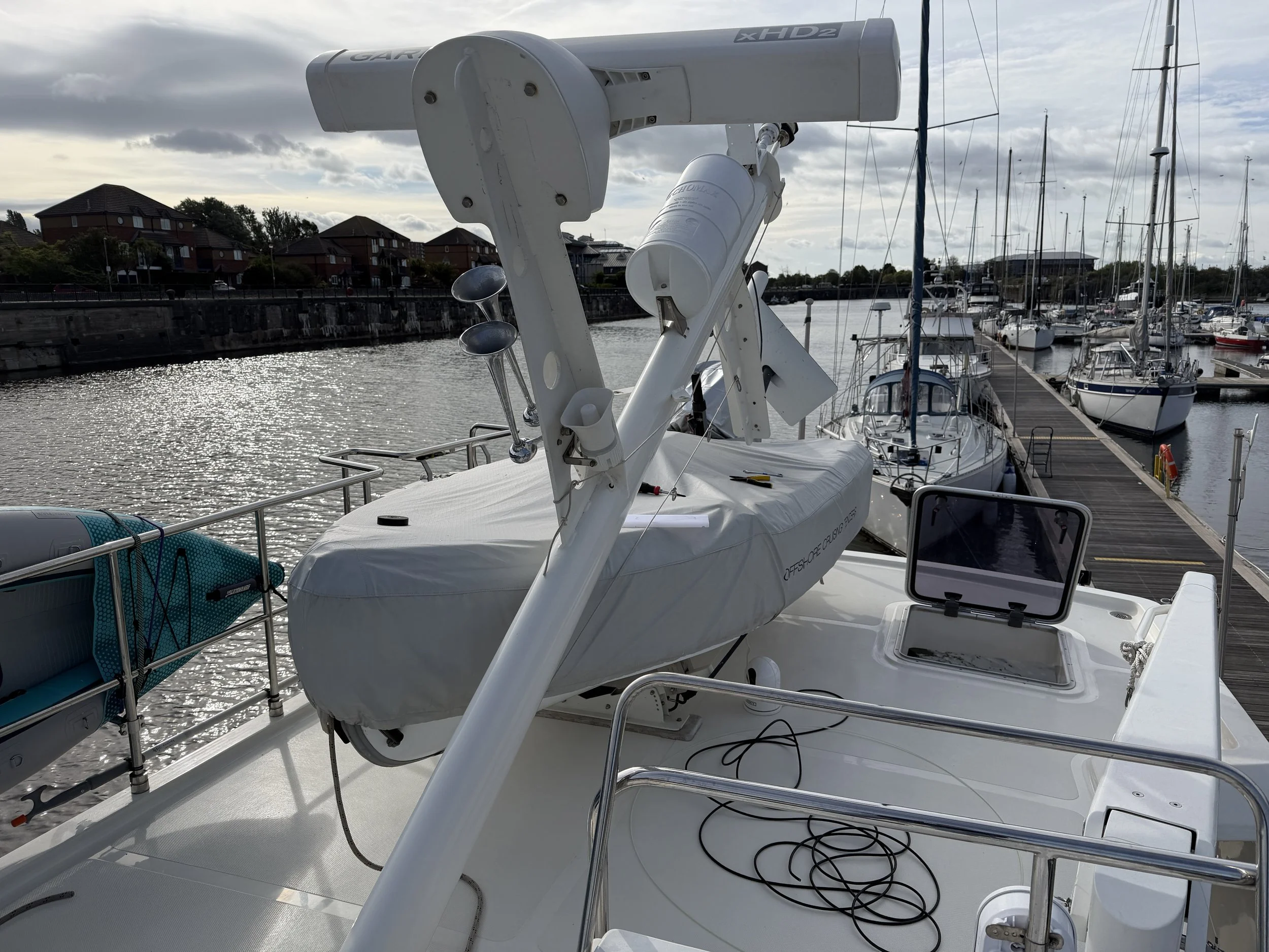   Installing the new camera.  