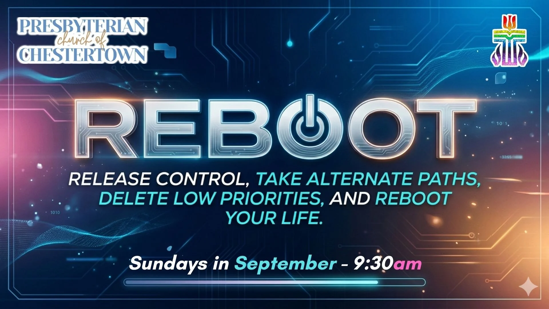 REBOOT - a sermon series on 