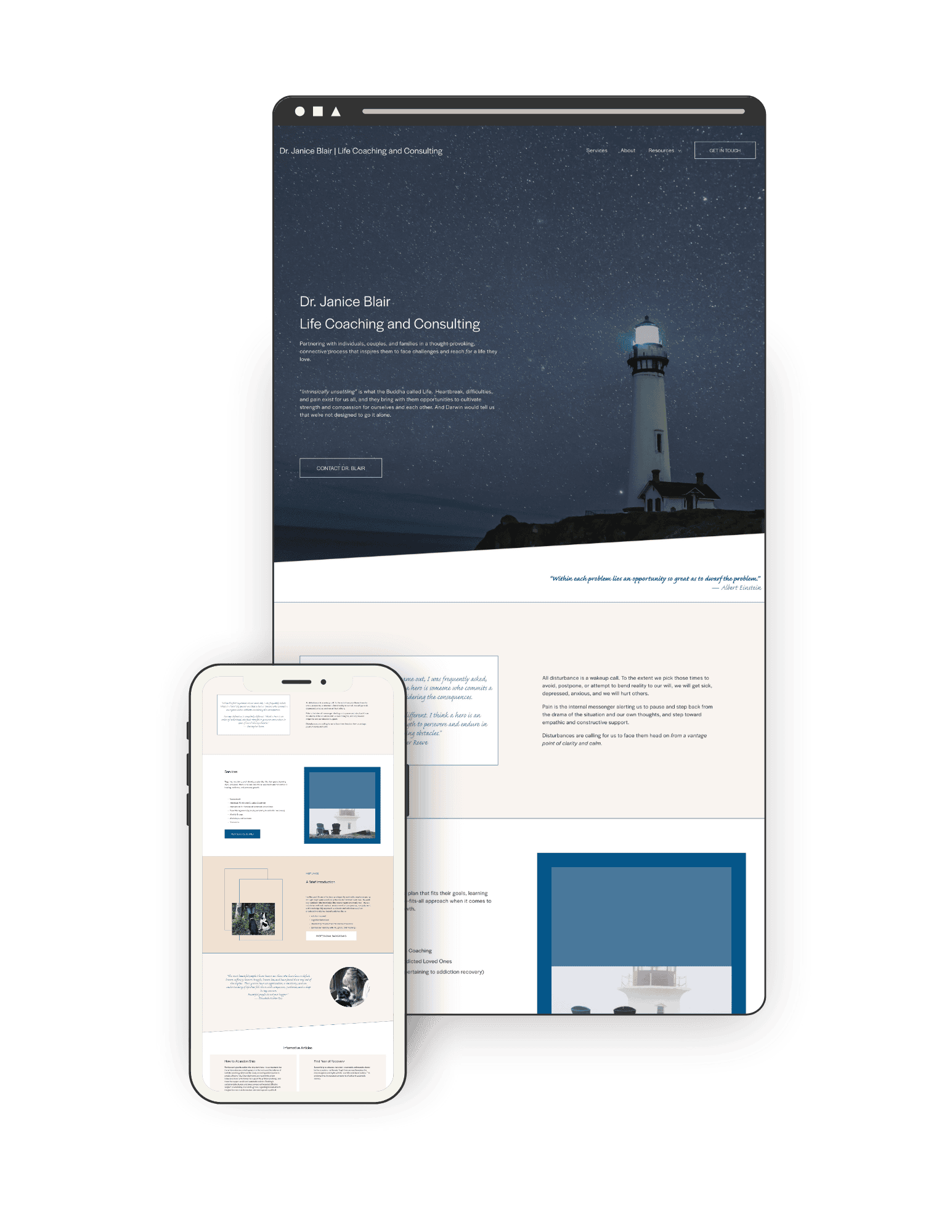 Dr. Janice Blair Coaching and Consulting — Website for Life Coach