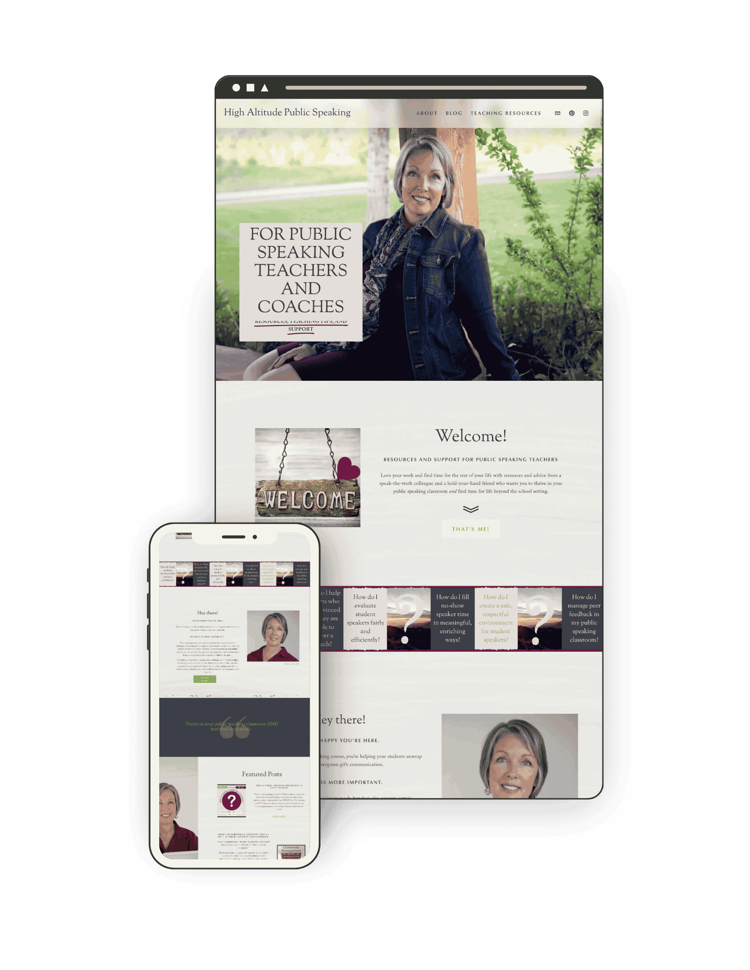 Website for a teacher.