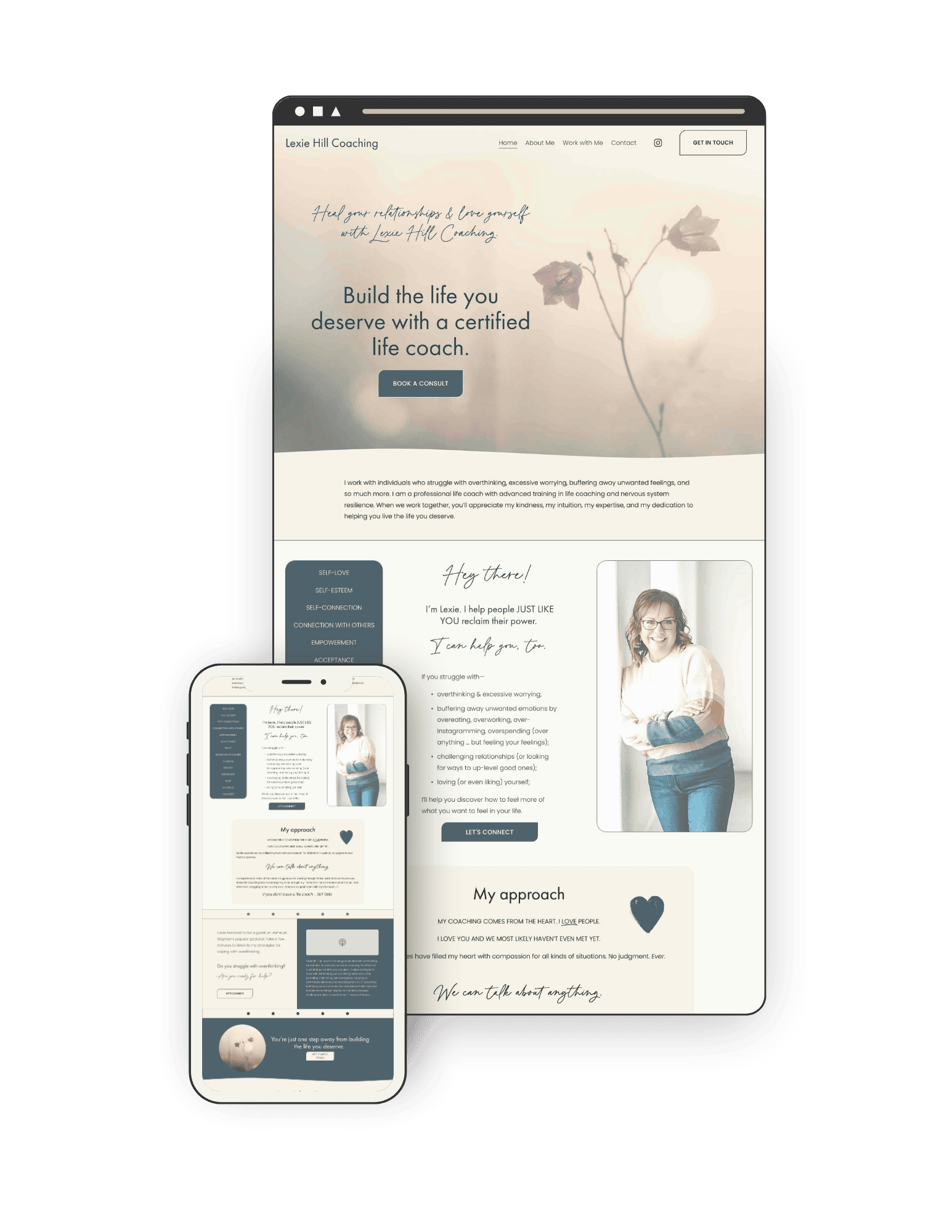 Website for life coach.