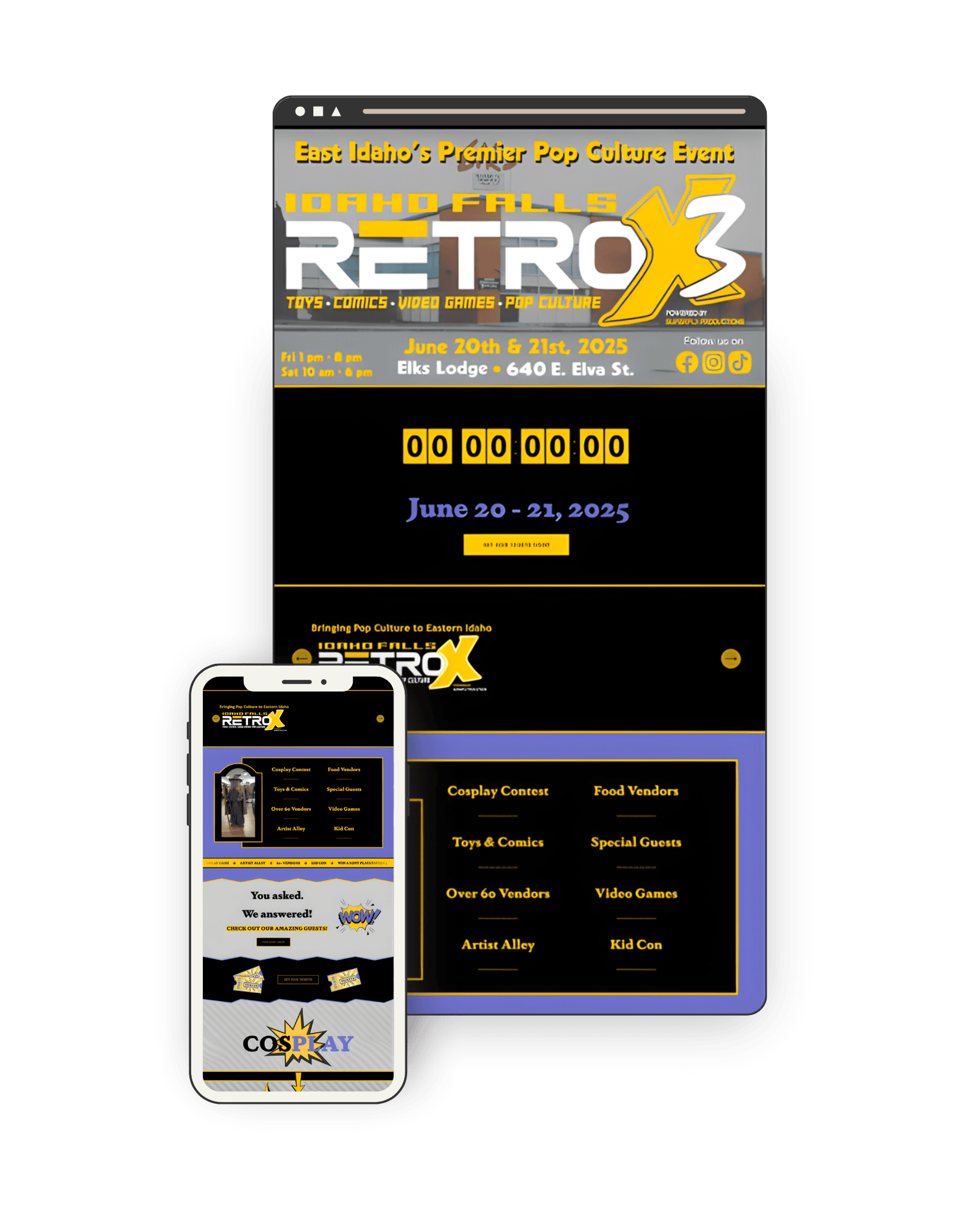 Website for an event.