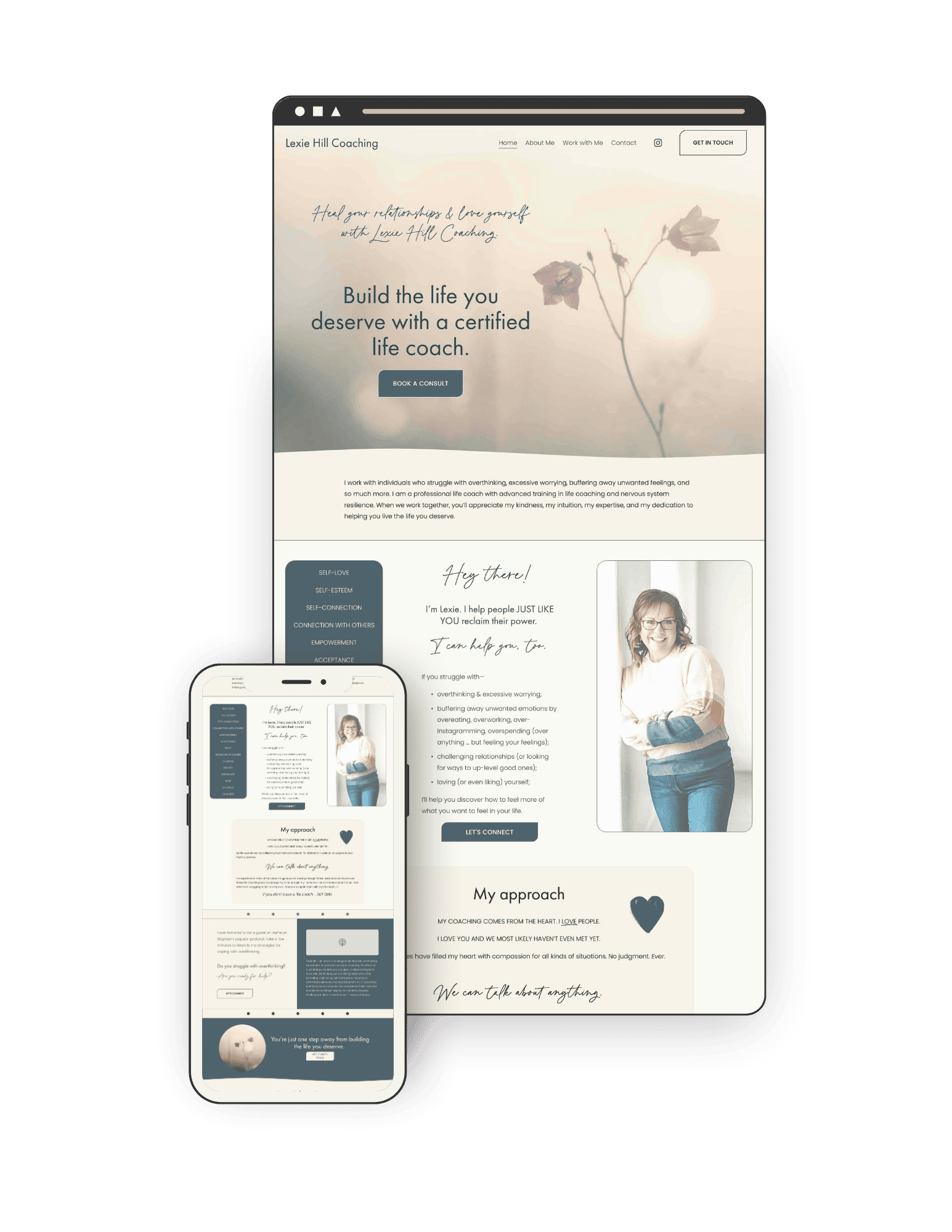 Website for life coach.