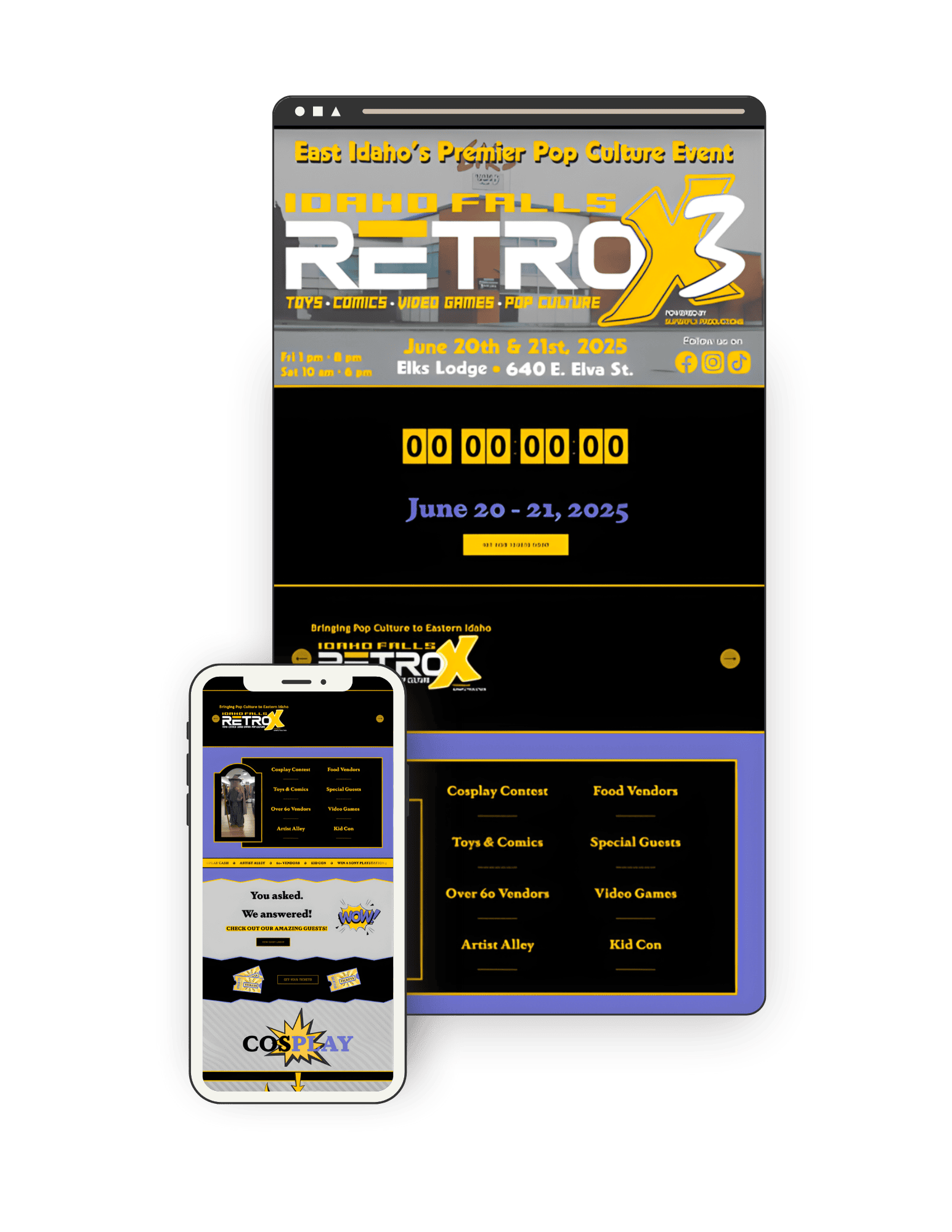 Website for an event.